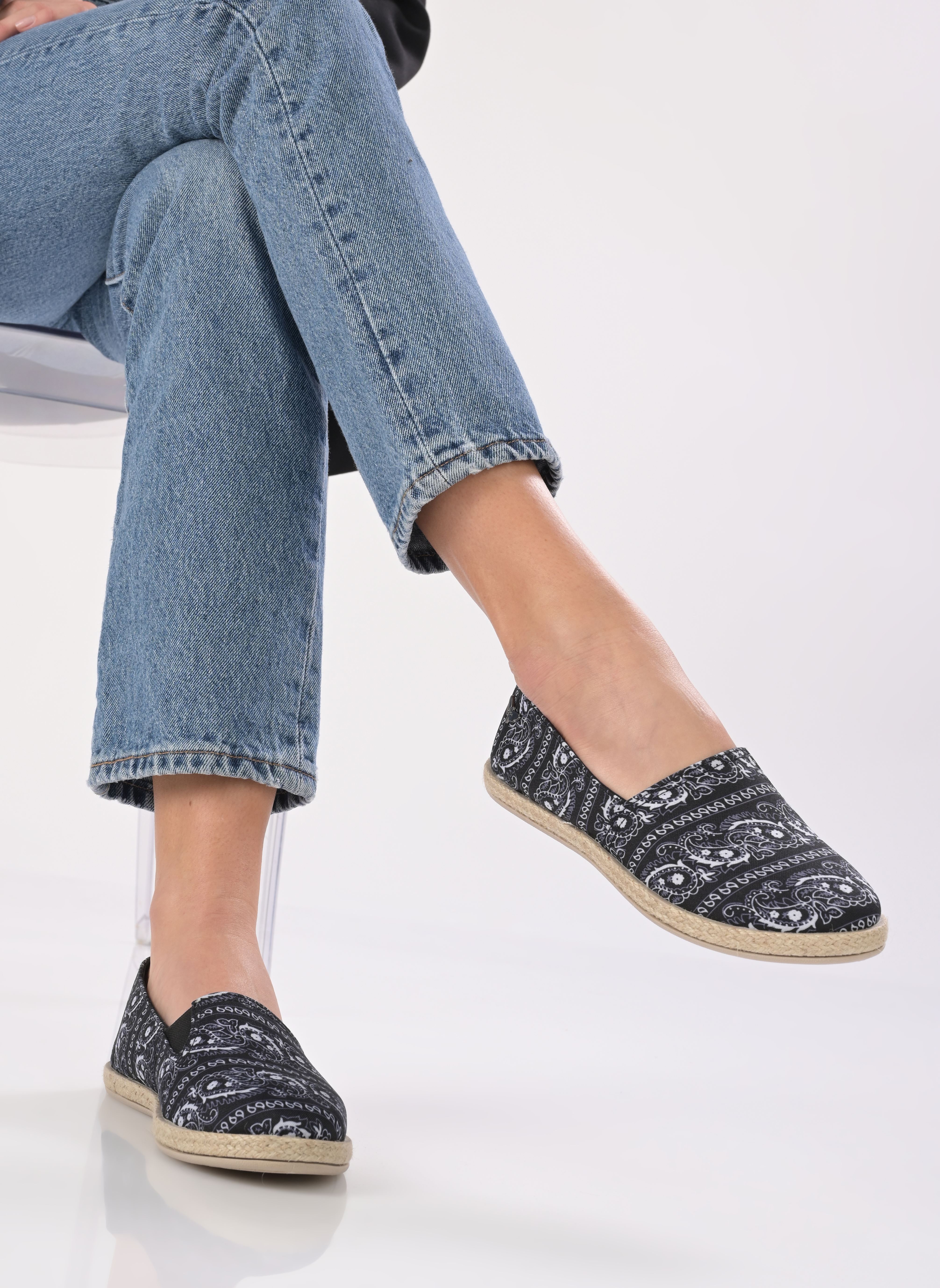 Espadrillas piatte ZOE donna nero LPB -LES PETITES BOMBES Espadrillas piatte ZOE donna nero PRINT NOIR BANDANA