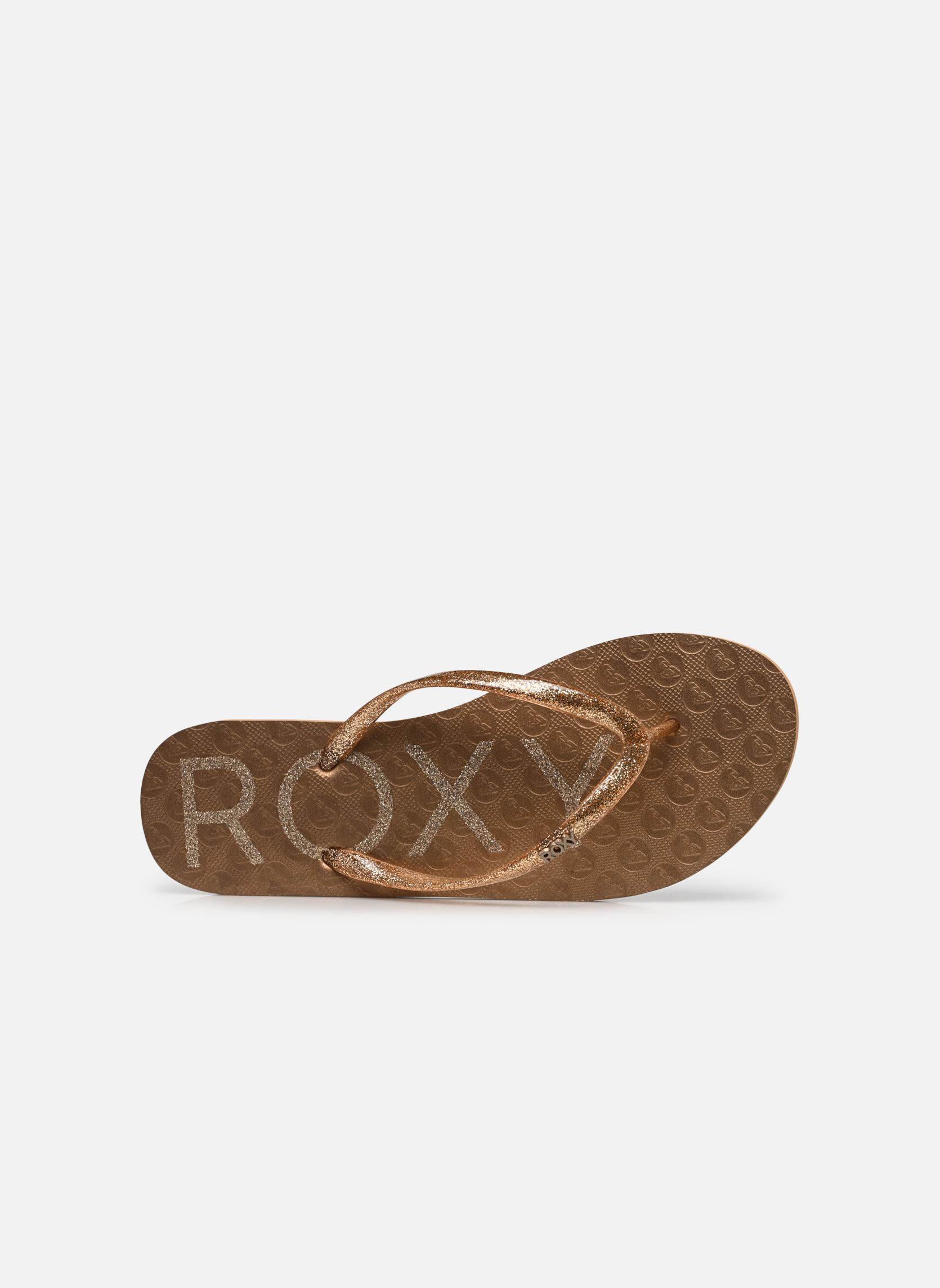 Slippers Viva Sparkle dames goud en brons Roxy Slippers Viva Sparkle dames goud en brons Bronze