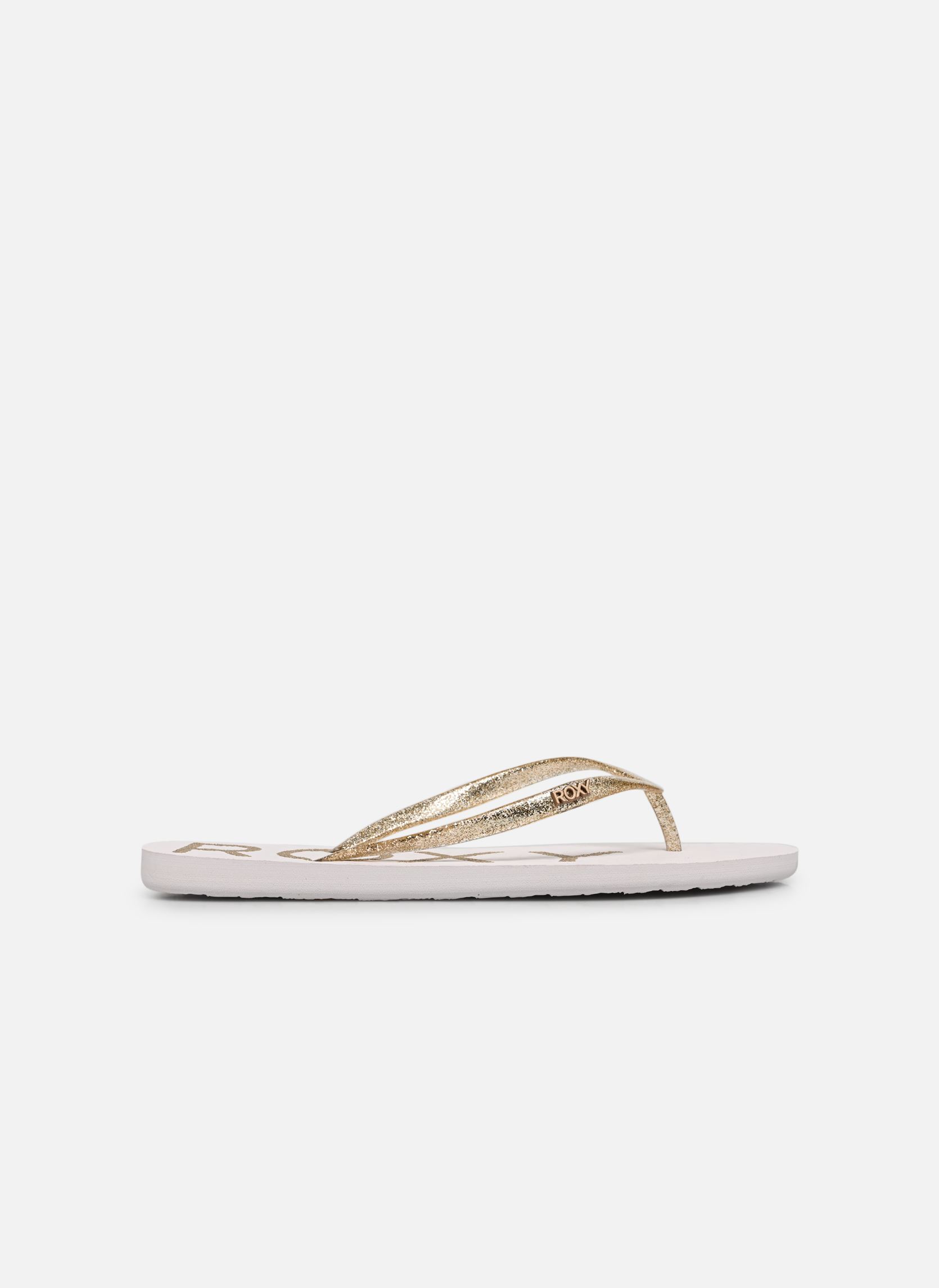 Slippers Viva Sparkle dames wit Roxy Slippers Viva Sparkle dames wit WHITE/CHAMPAGNE
