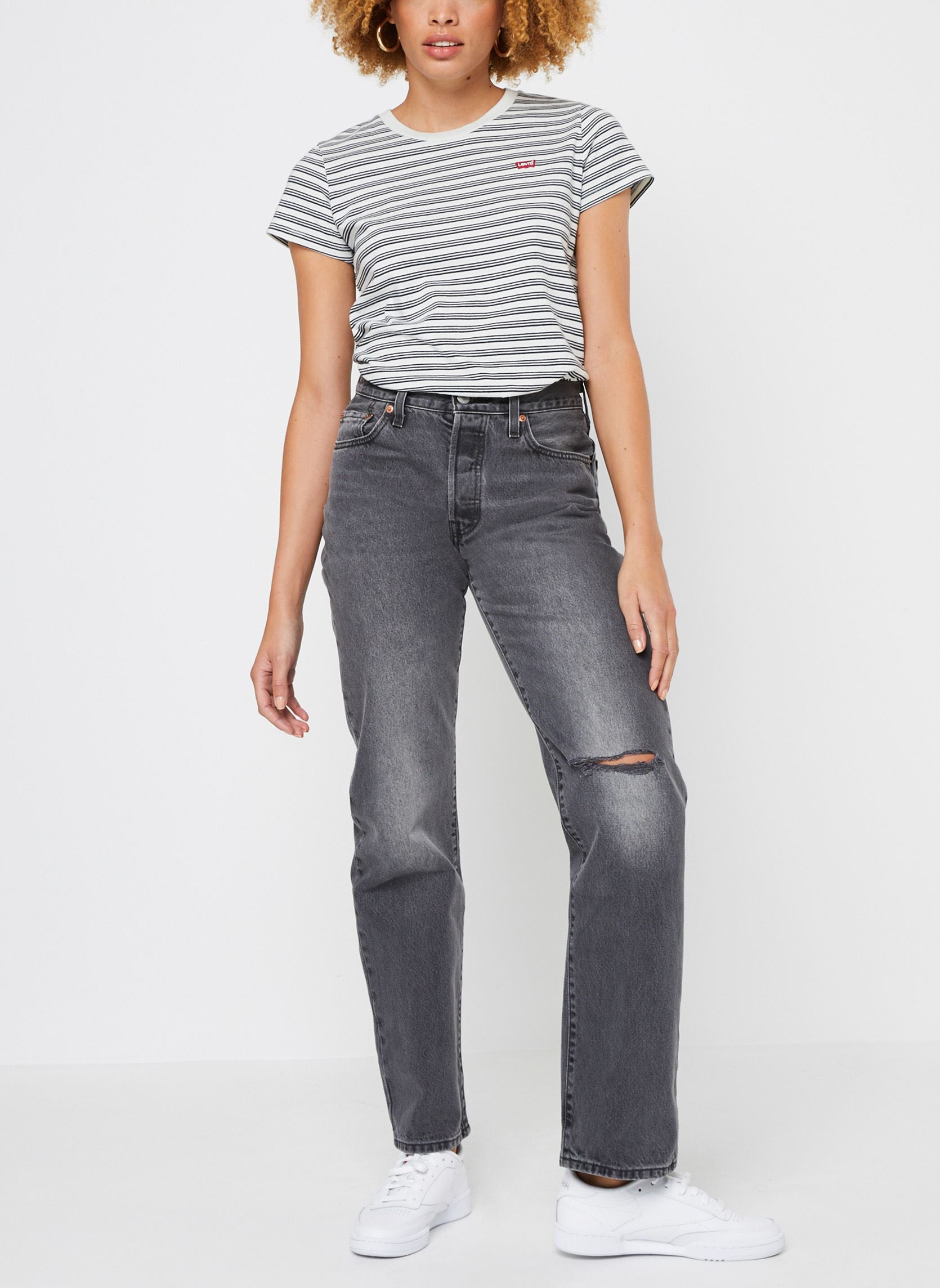 T-Shirts Perfect Tee damen blau Levi's T-Shirts Perfect Tee damen blau MULTI GRUNGE STRIPE CHALK BLUE