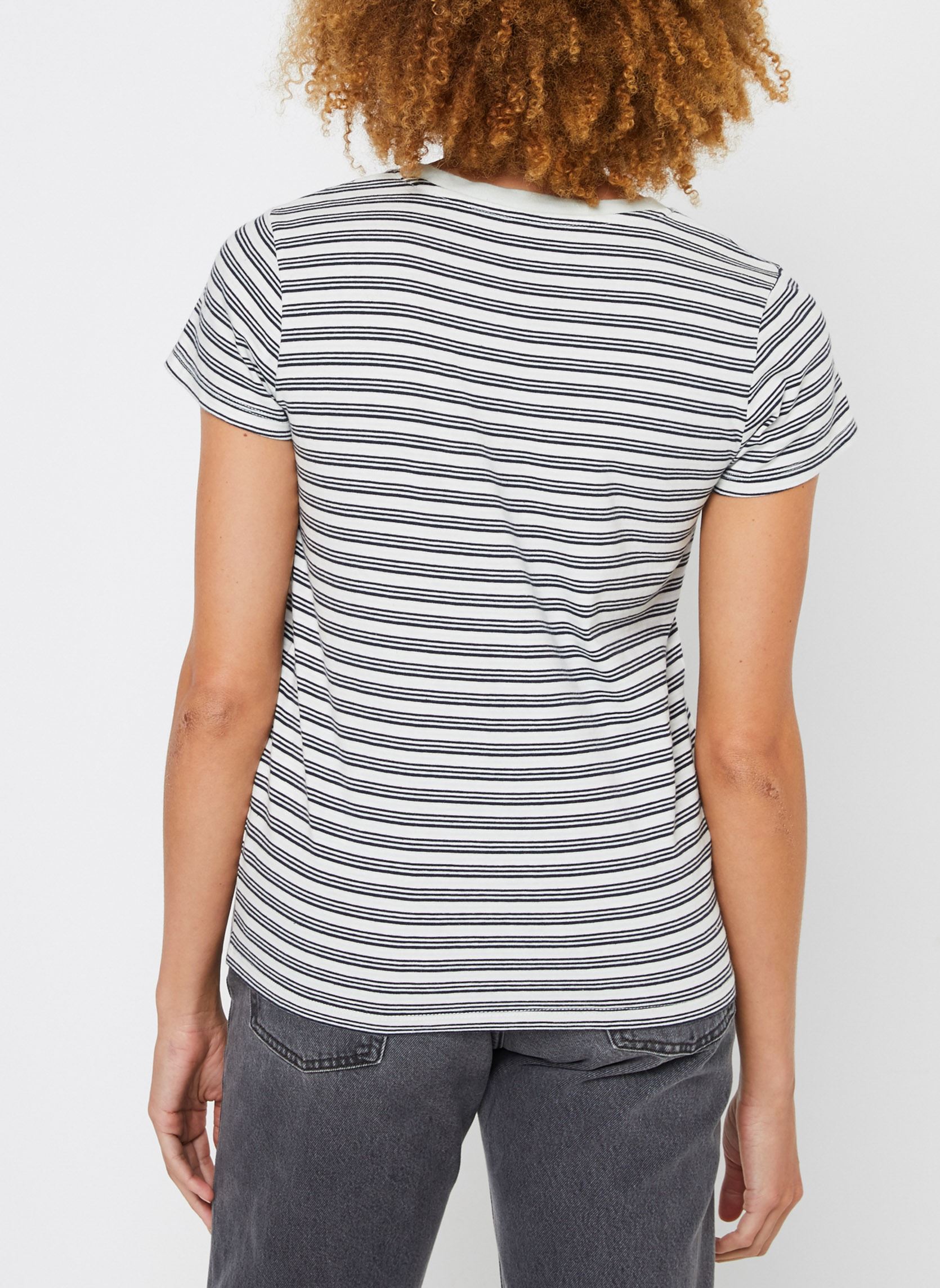 T-Shirts Perfect Tee damen blau Levi's T-Shirts Perfect Tee damen blau MULTI GRUNGE STRIPE CHALK BLUE