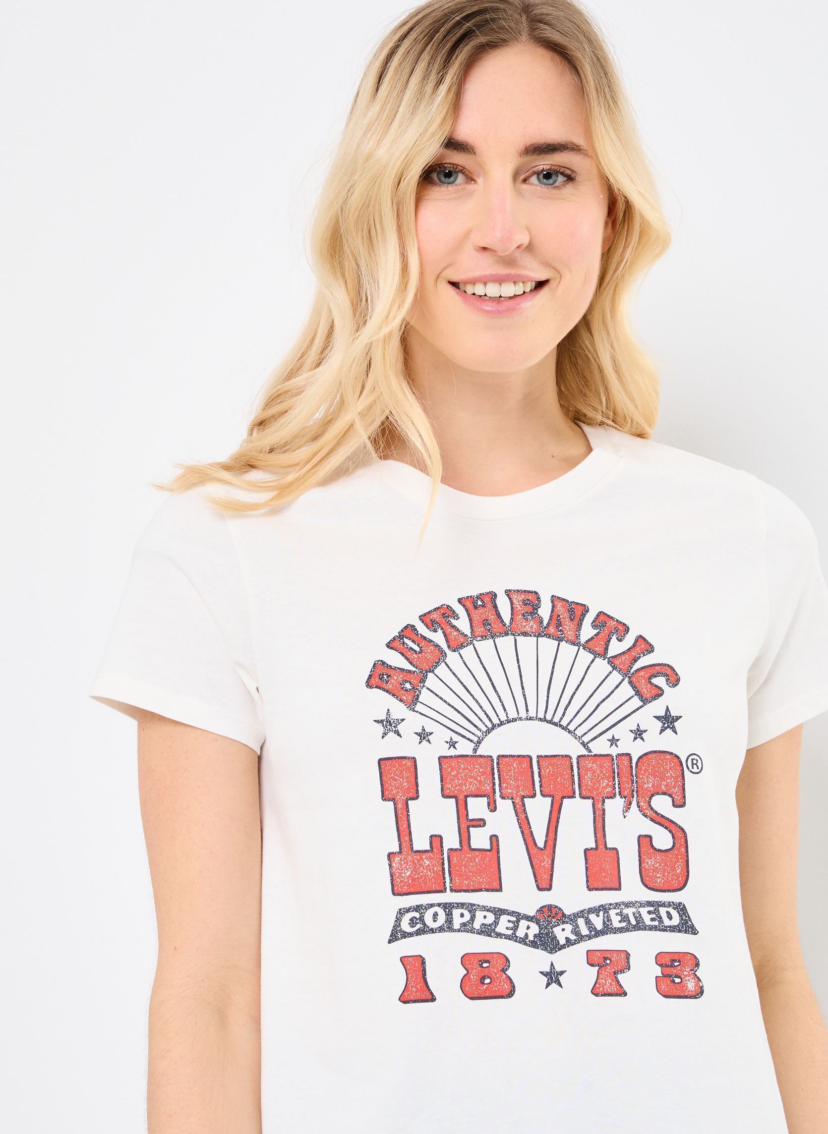 Tee-shirts The Perfect Tee femme blanc Levi's Tee-shirts The Perfect Tee femme blanc LEVI'S COPPER RIVETED ROCK POS