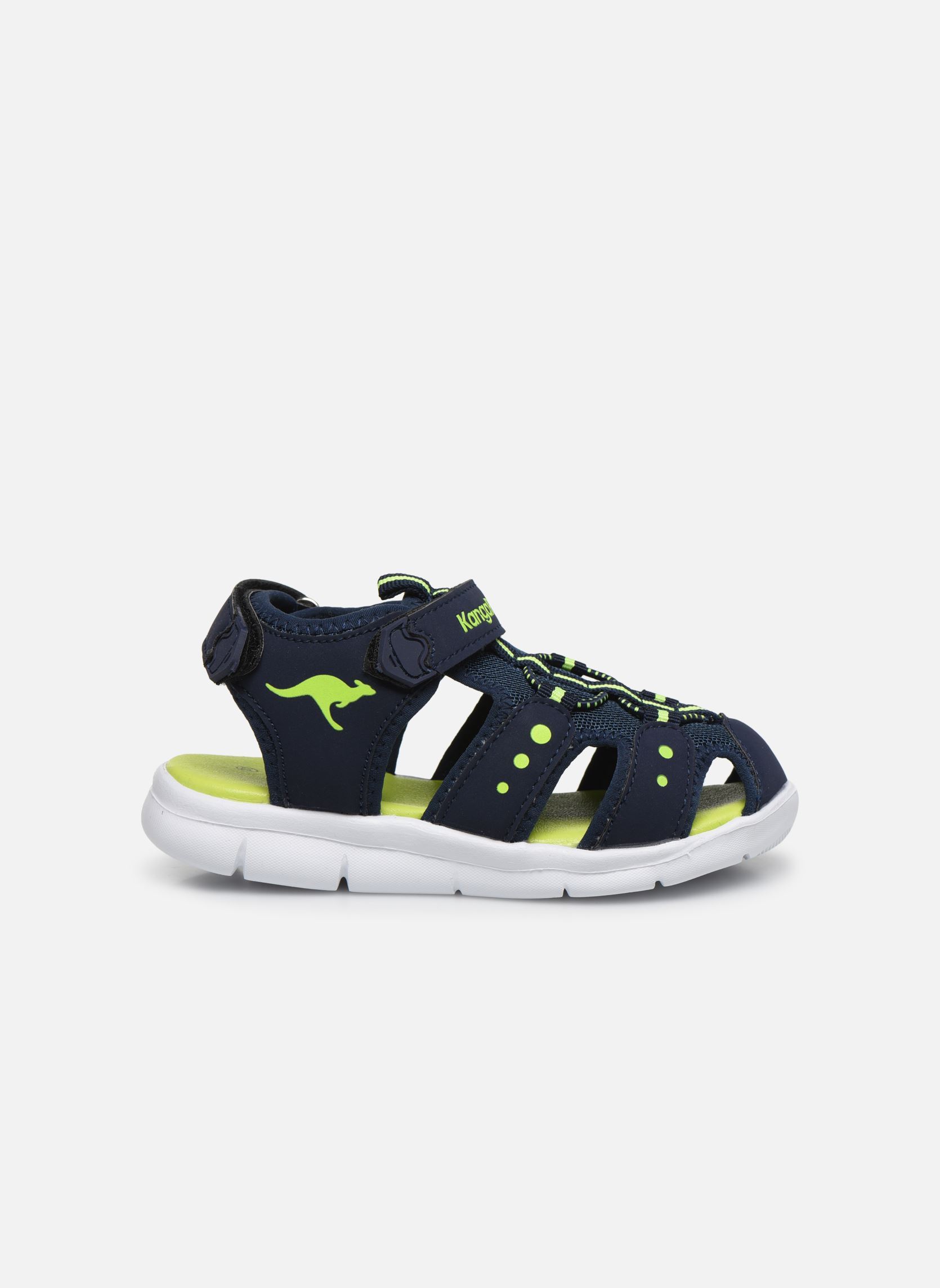 Sandales K-Mini garçon bleu Kangaroos Sandales K-Mini garçon bleu DARK NAVY/LIME