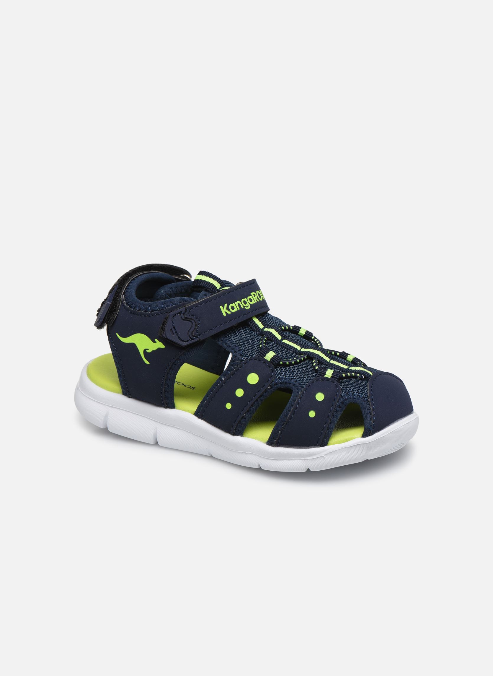 Sandales K-Mini garçon bleu Kangaroos Sandales K-Mini garçon bleu DARK NAVY/LIME