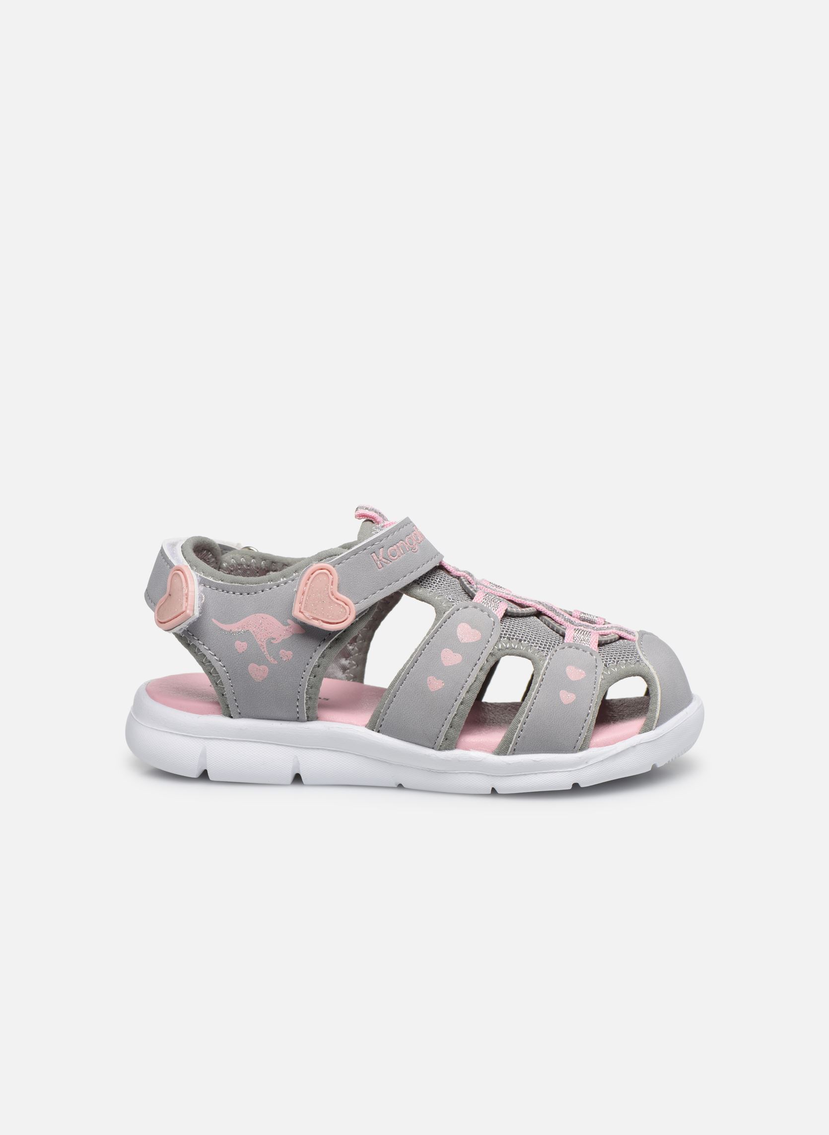 Sandalen K-Mini mädchen grau Kangaroos Sandalen K-Mini mädchen grau VAPOR GREY ENGLISH ROSE GLITTE