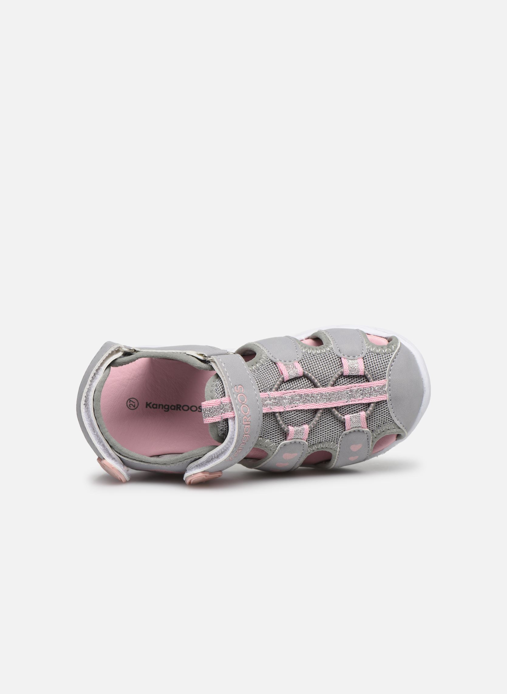 Sandalen K-Mini mädchen grau Kangaroos Sandalen K-Mini mädchen grau VAPOR GREY ENGLISH ROSE GLITTE