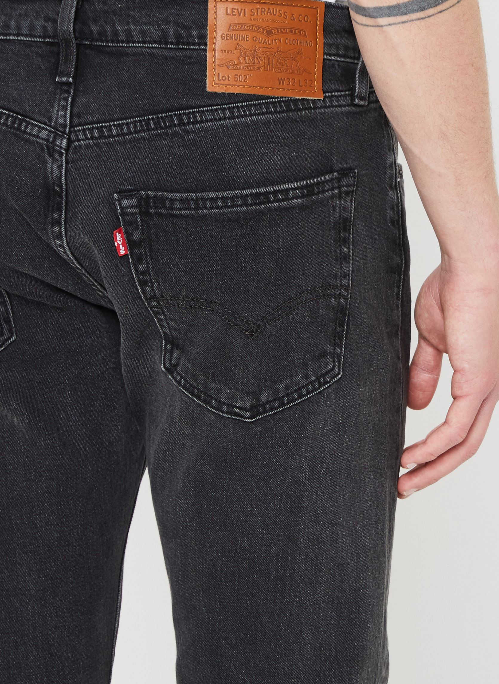 Jeans droit 502™ Taper homme noir Levi's Jeans droit 502™ Taper homme noir BLACK STONEWASH