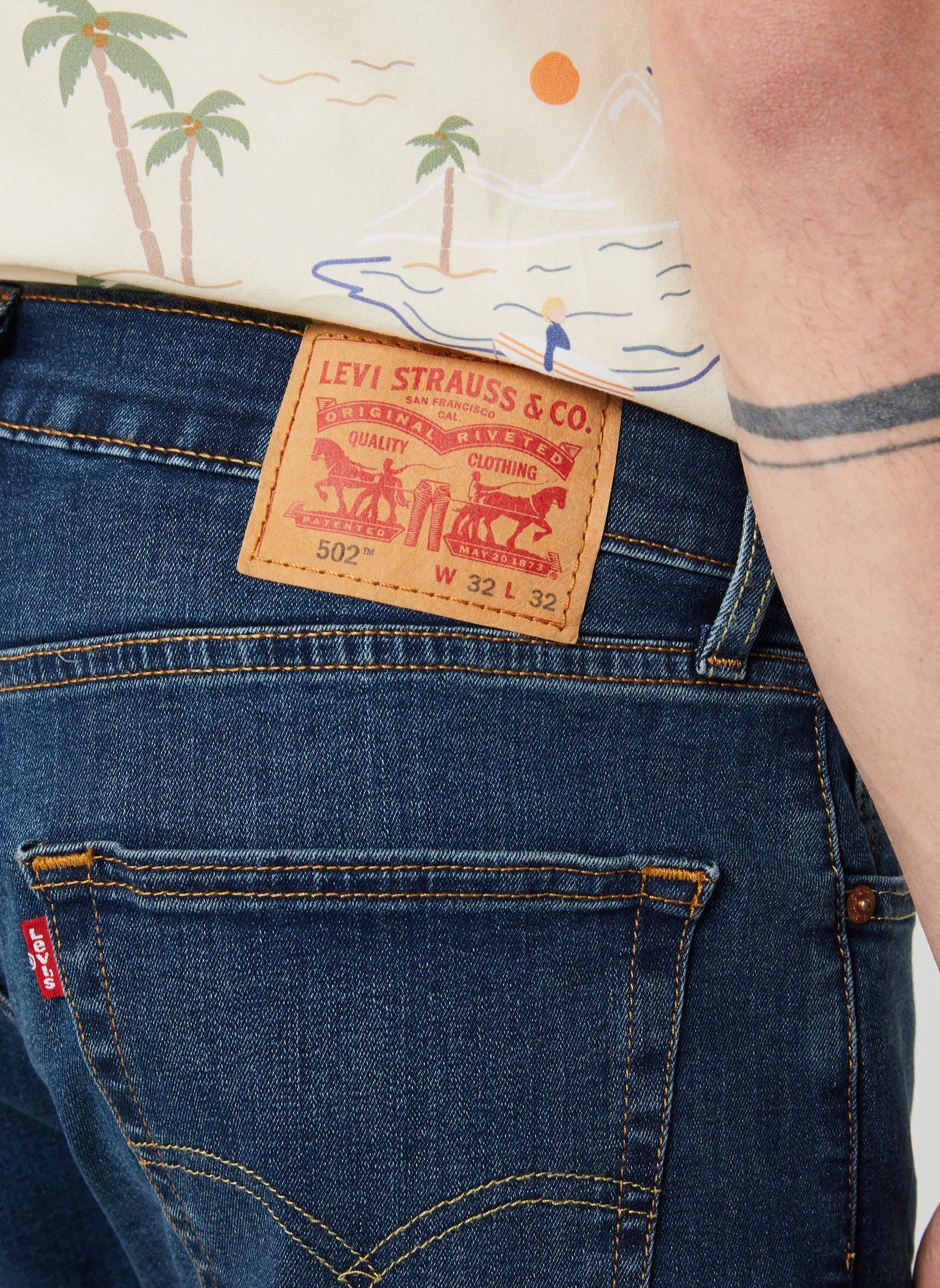 Jeans droit 502™ Taper homme bleu Levi's Jeans droit 502™ Taper homme bleu PANDA
