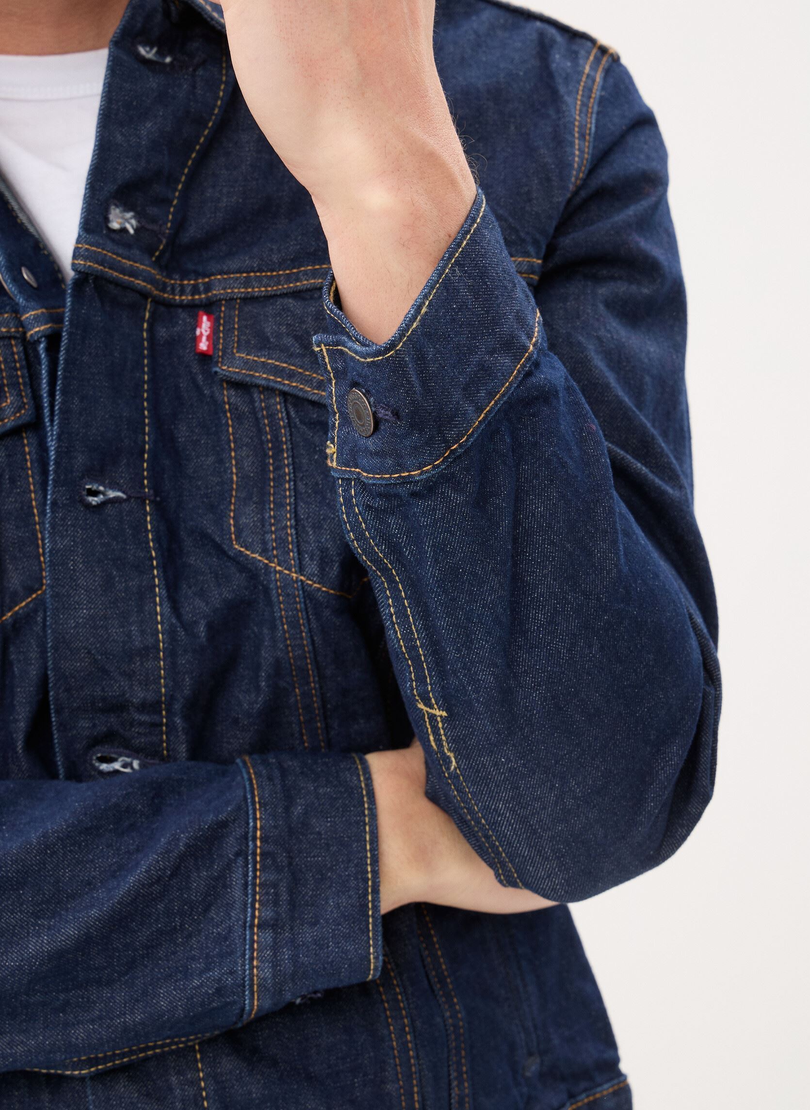 Vestes en jean THE TRUCKER JACKET homme bleu Levi's Vestes en jean THE TRUCKER JACKET homme bleu WASH IT OUT RINSE T