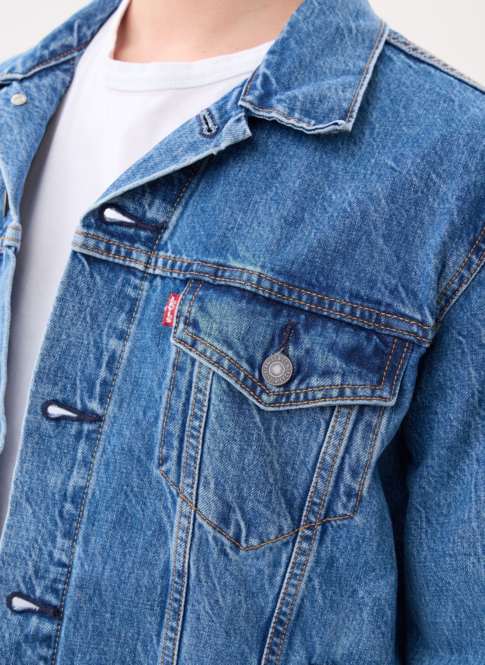 Jeansjacken THE TRUCKER JACKET herren blau Levi's Jeansjacken THE TRUCKER JACKET herren blau WASHED AWAY T