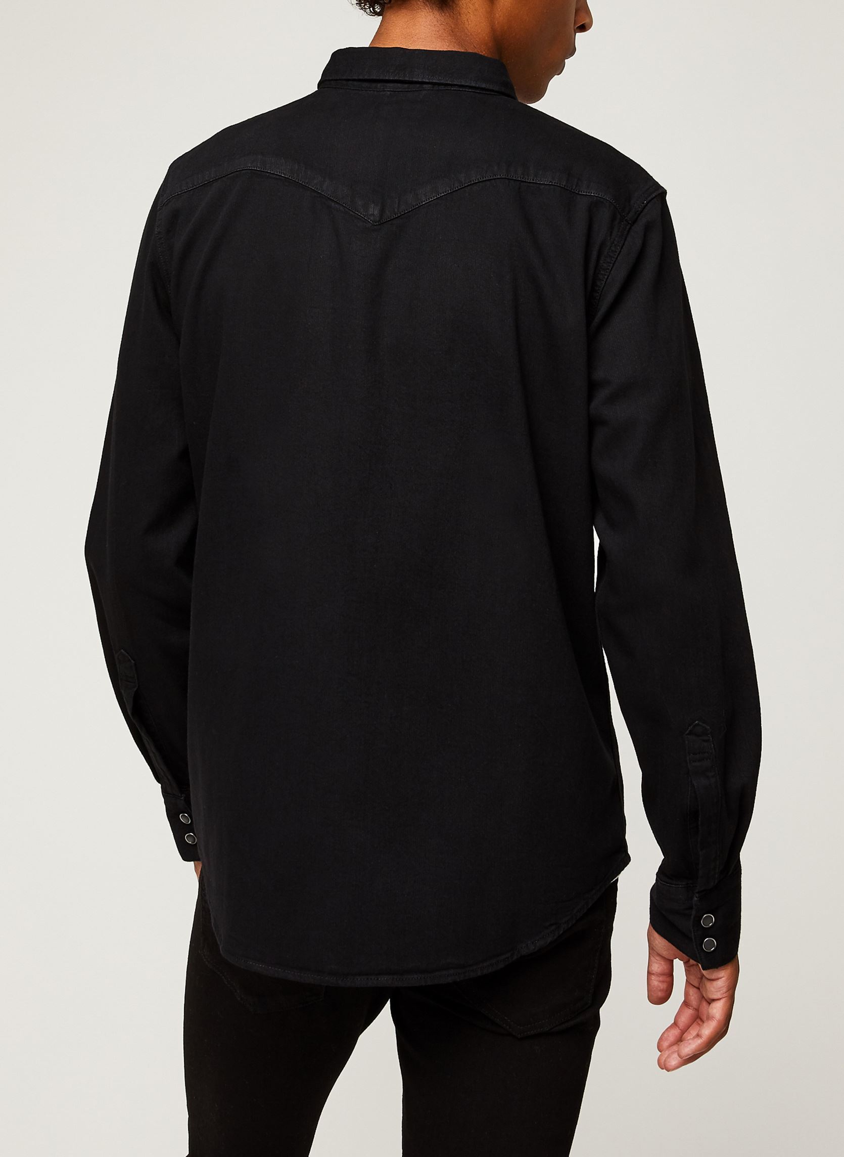 Chemises BARSTOW WESTERN STANDARD homme noir Levi's Chemises BARSTOW WESTERN STANDARD homme noir MARBLE BLACK DENIM RINSE