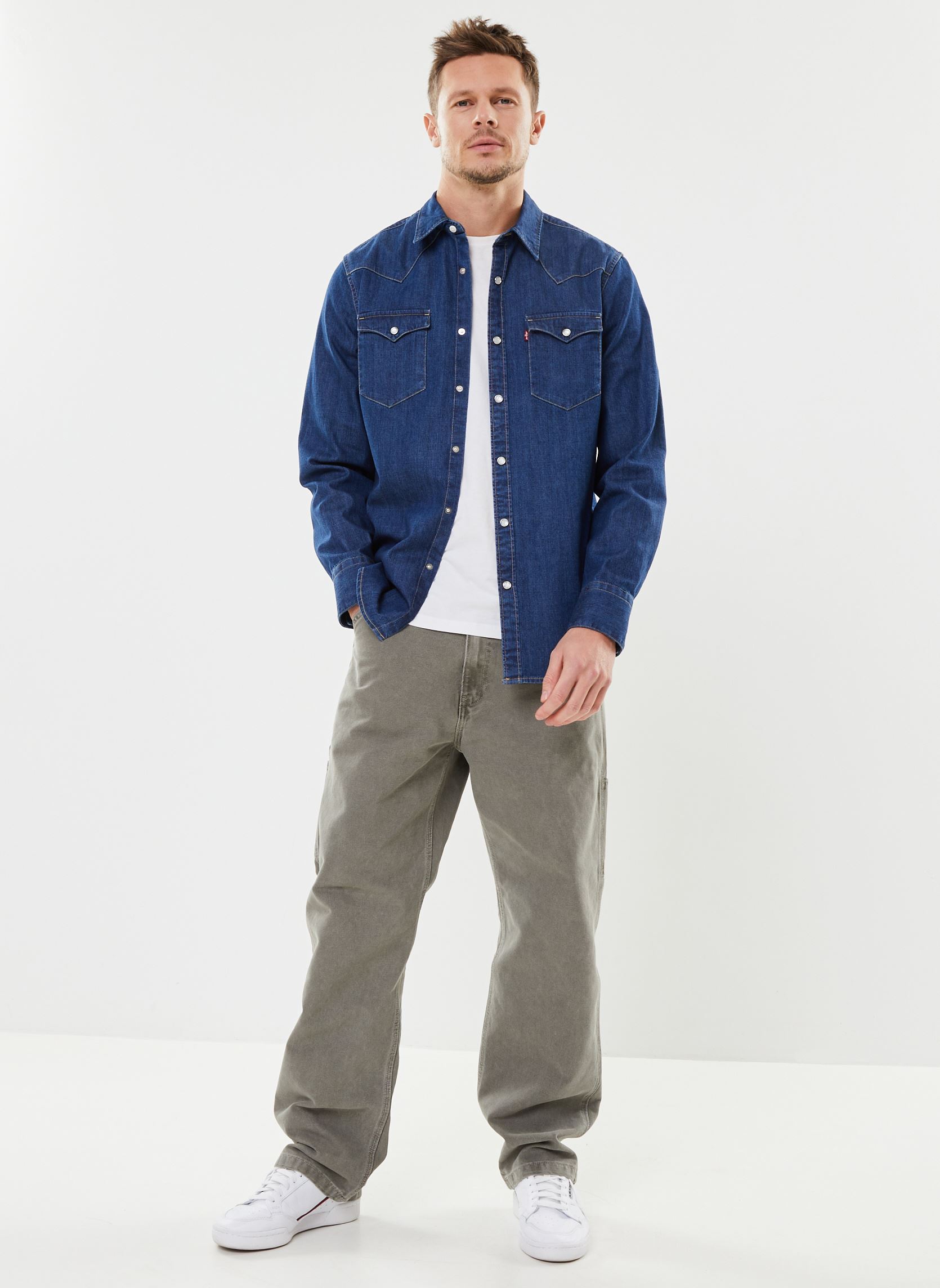 Chemises BARSTOW WESTERN STANDARD homme bleu Levi's Chemises BARSTOW WESTERN STANDARD homme bleu LOWER HAIGHT