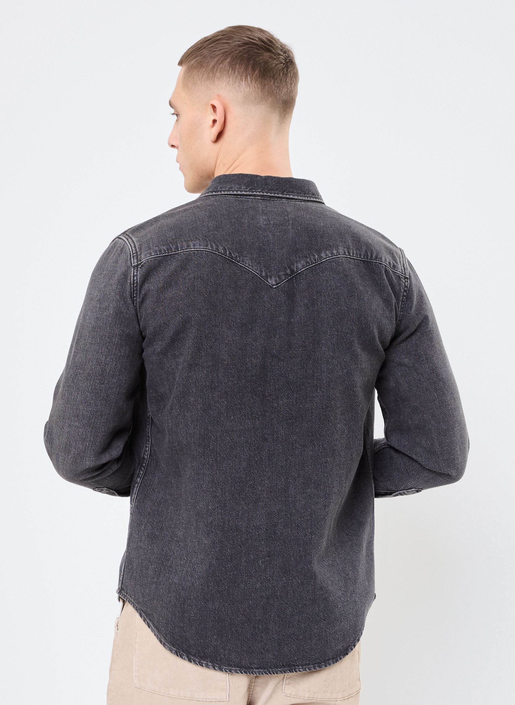 Hemden BARSTOW WESTERN STANDARD herren schwarz Levi's Hemden BARSTOW WESTERN STANDARD herren schwarz BLACK WASHED