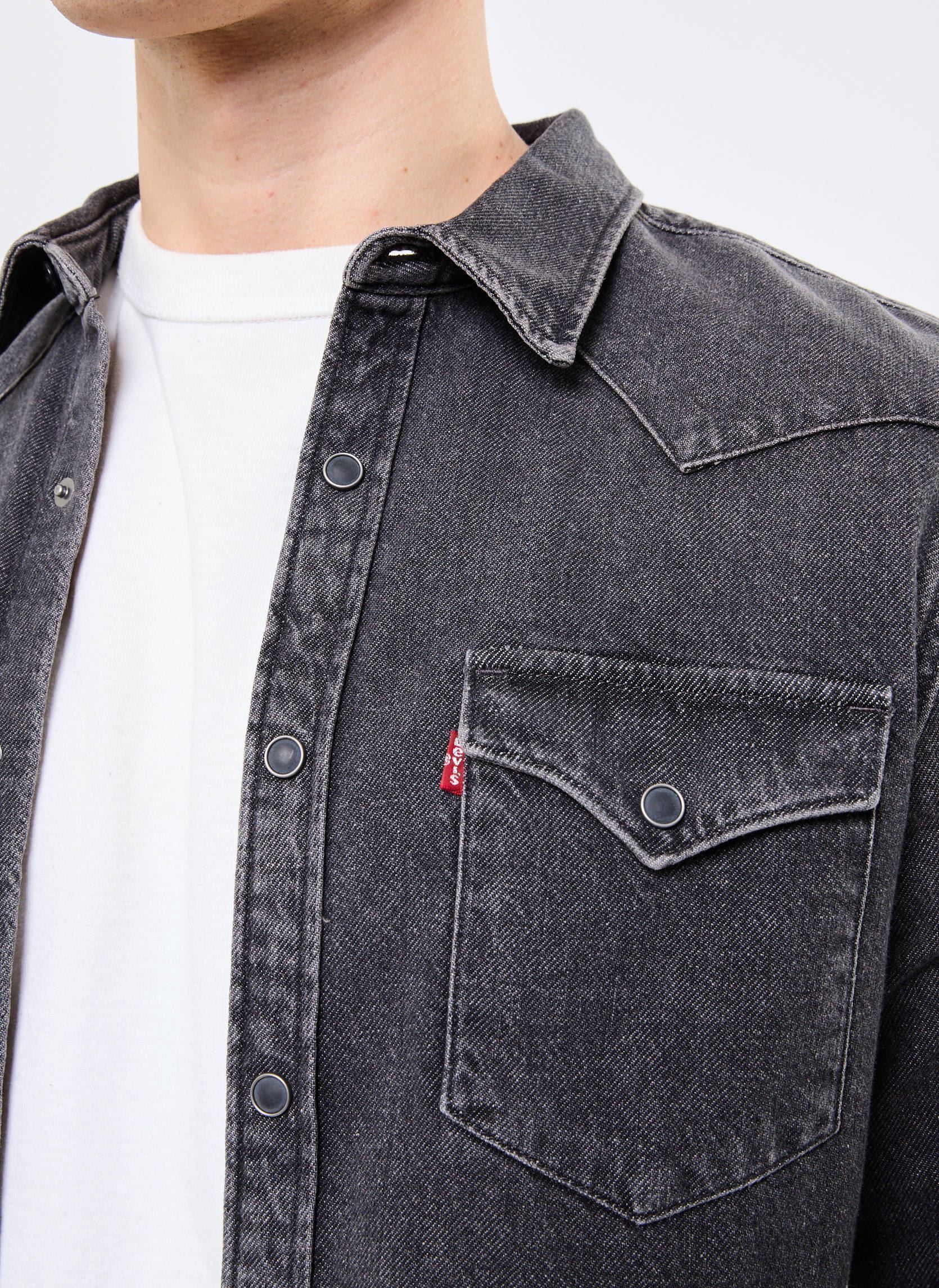 Hemden BARSTOW WESTERN STANDARD herren schwarz Levi's Hemden BARSTOW WESTERN STANDARD herren schwarz BLACK WASHED