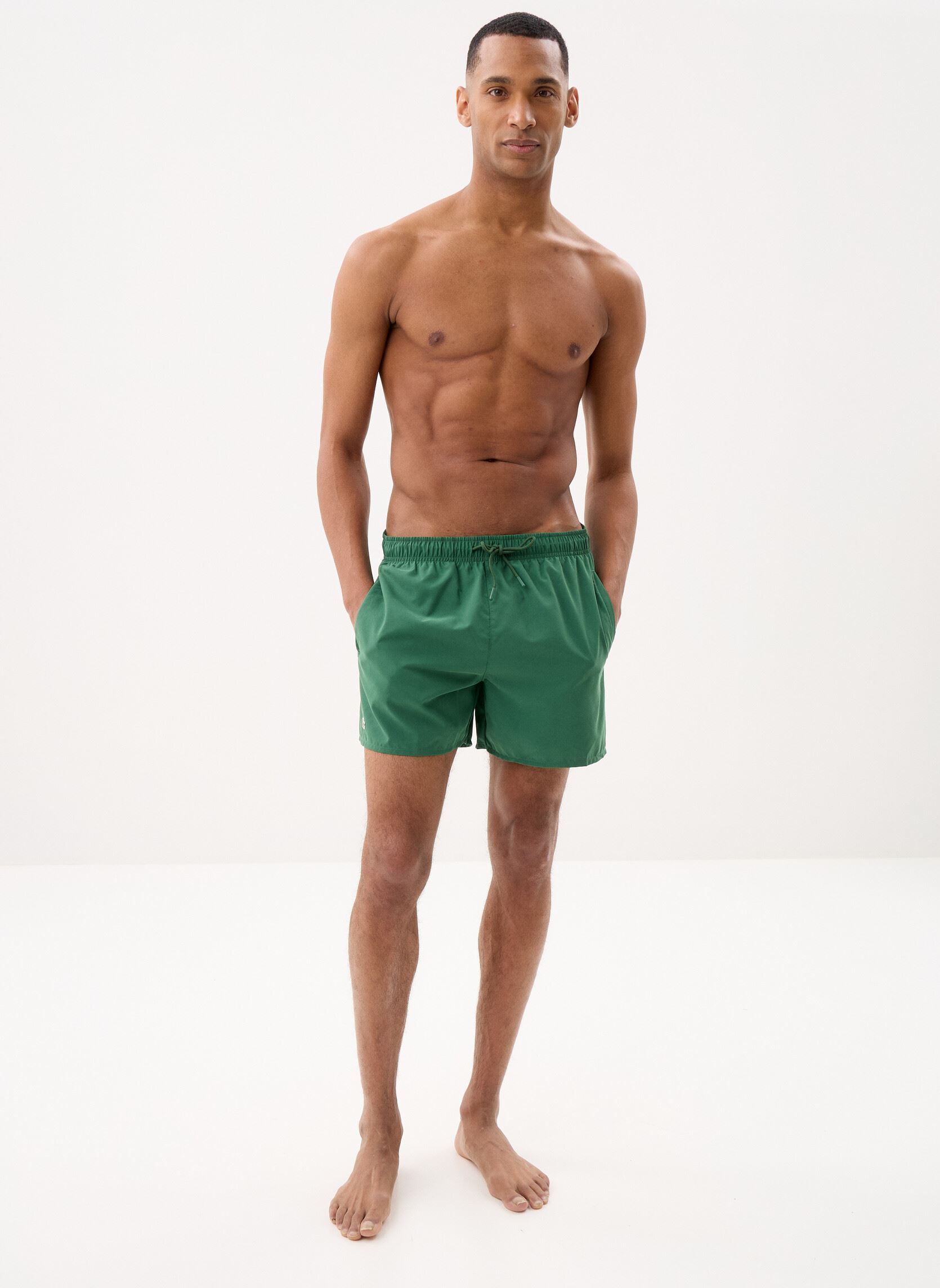 Zwemshorts Maillot de Bain heren groen Lacoste Zwemshorts Maillot de Bain heren groen VERT/VERT