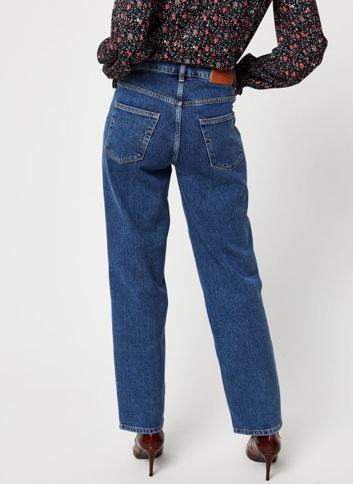 Selected Femme Jean large - Kate Hw Straight Aim Blu Cut/s Jean W (Bleu) -  Vêtements chez Sarenza (423068)