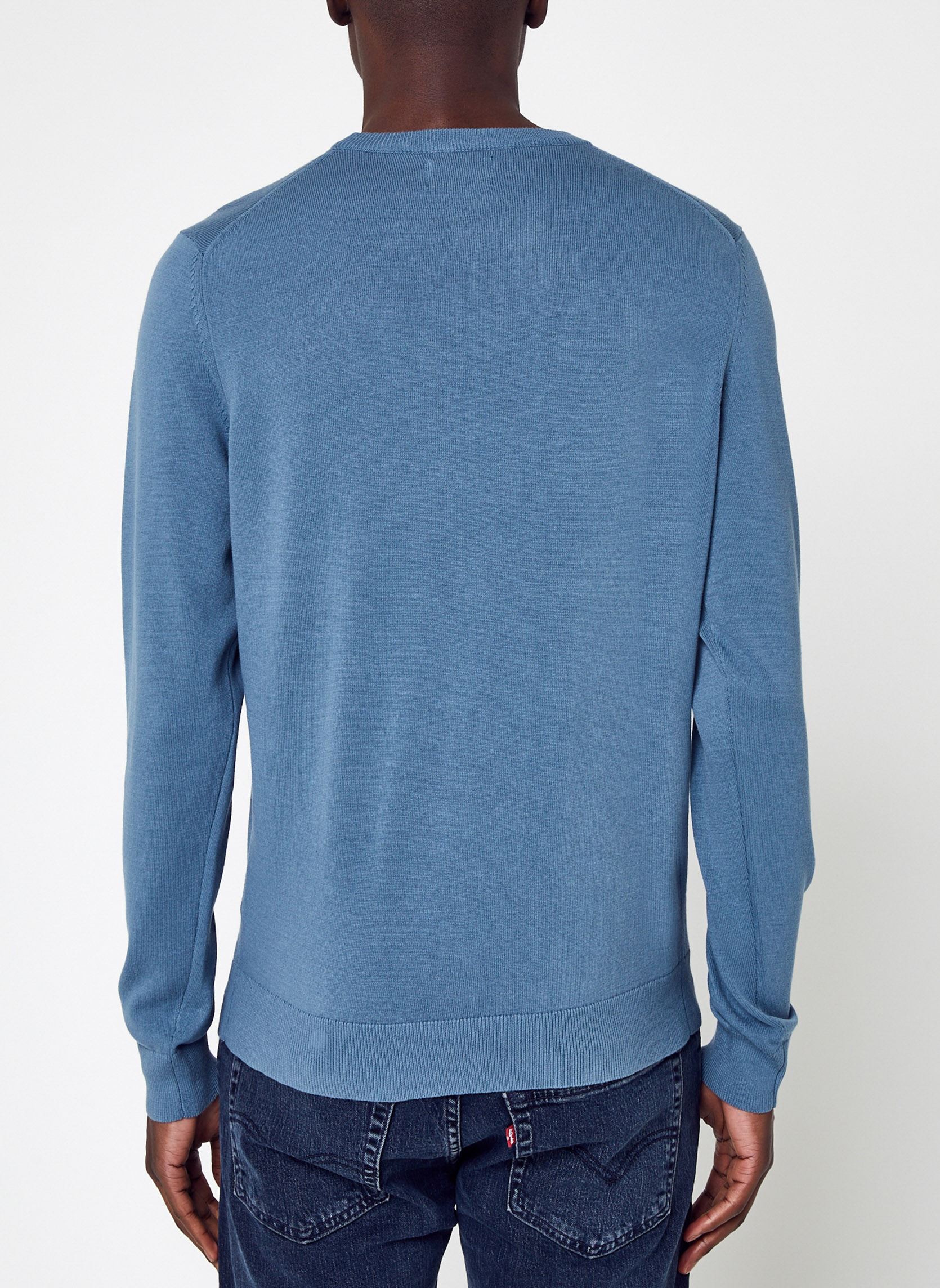 Sweats Mullen Cotton Sweater homme bleu Farah Sweats Mullen Cotton Sweater homme bleu 471 Saxe