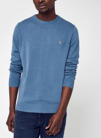 Sweats Mullen Cotton Sweater homme bleu Farah Sweats Mullen Cotton Sweater homme bleu 471 Saxe