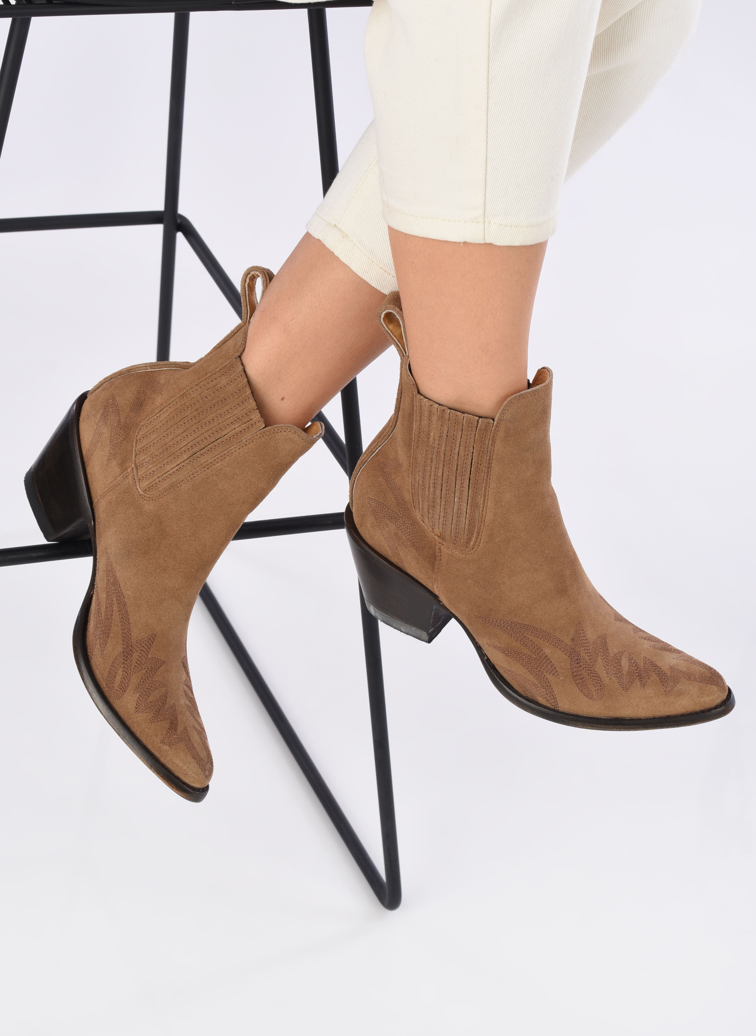Cowboy boots Gaucho Long Stitch dames beige Mexicana Cowboy boots Gaucho Long Stitch dames beige TAN SOFT WS TAN SOFT WILDE SUE
