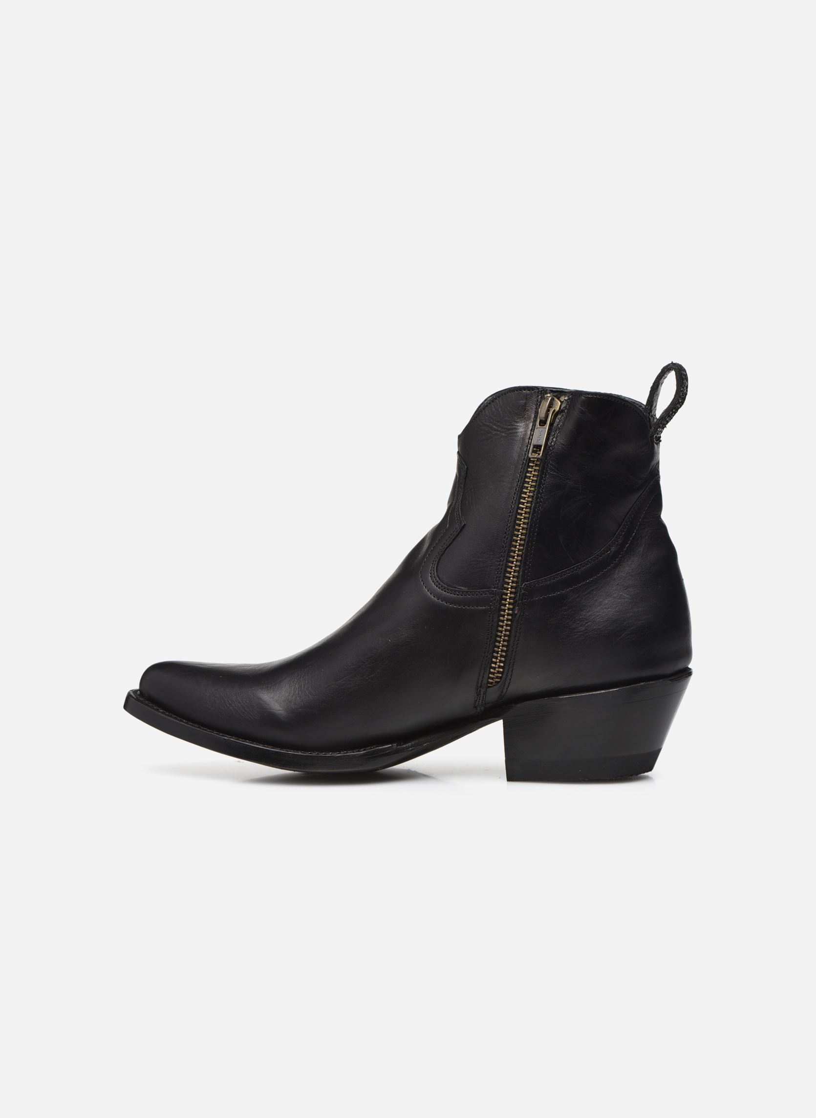 Botines tipo vaquero Maya mujer negro Mexicana Botines tipo vaquero Maya mujer negro BECERRO NEGRO