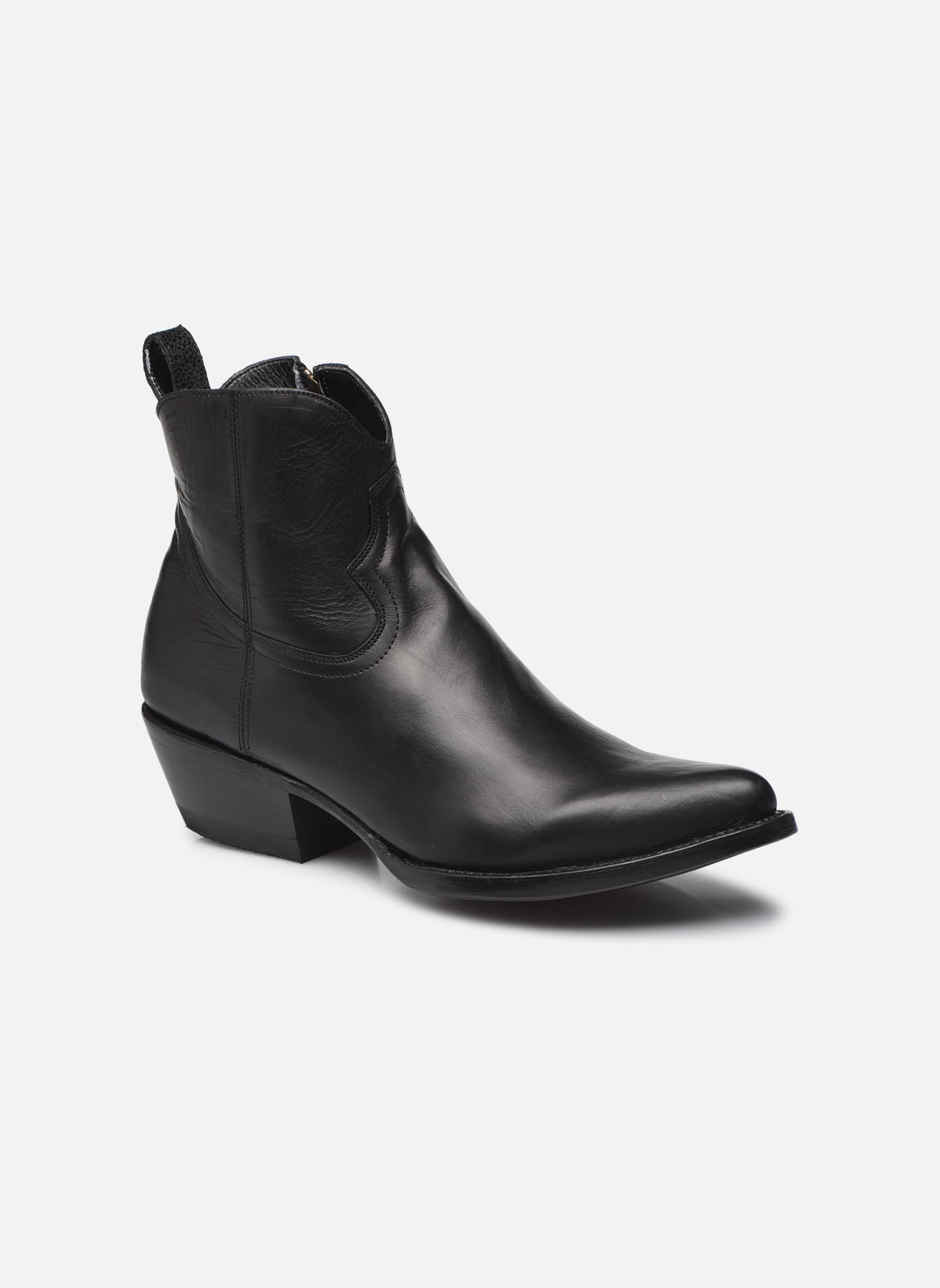 Botines tipo vaquero Maya mujer negro Mexicana Botines tipo vaquero Maya mujer negro BECERRO NEGRO
