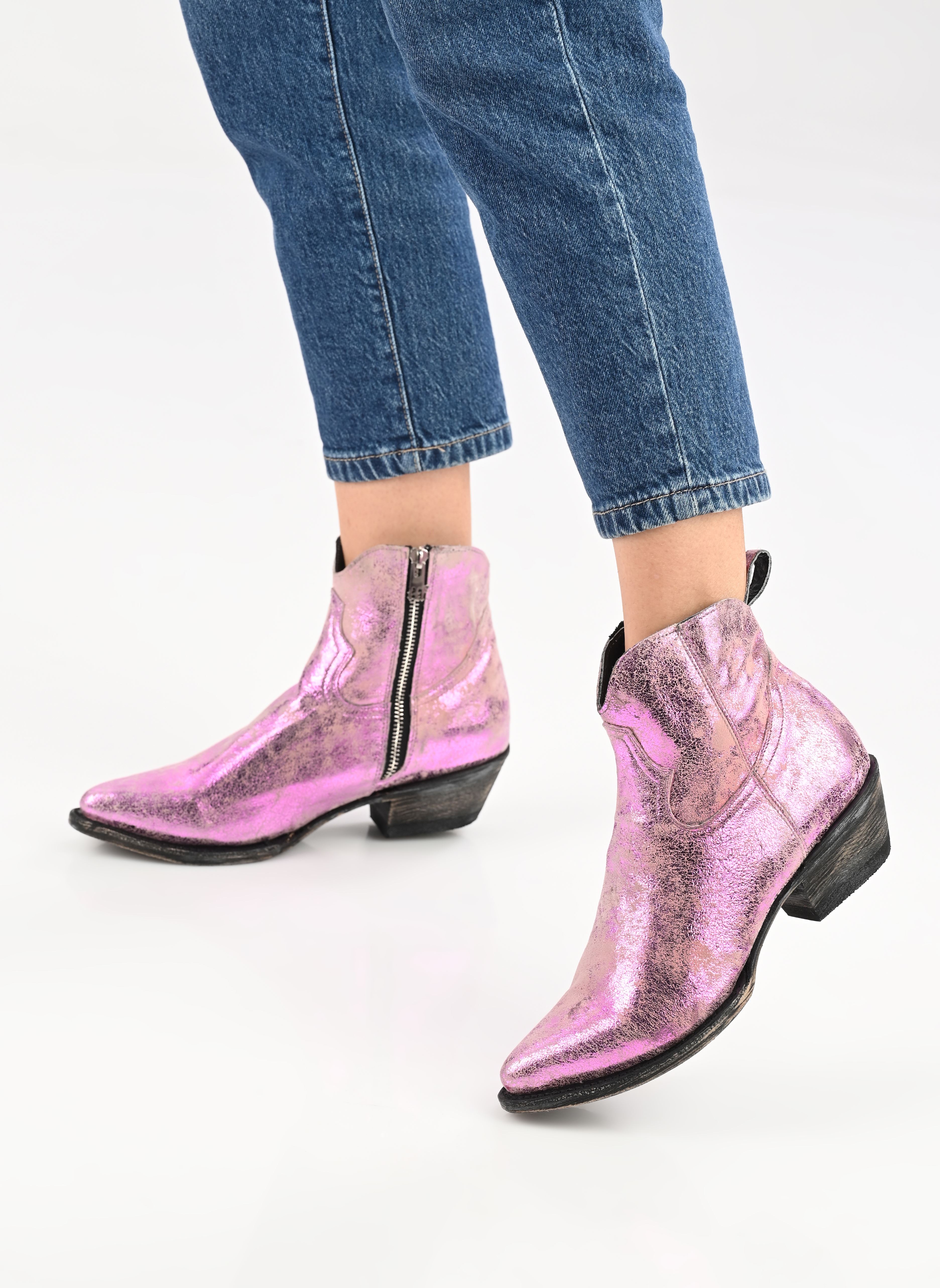 Cowboy-Stiefeletten Maya damen rosa Mexicana Cowboy-Stiefeletten Maya damen rosa ORBIT PINK