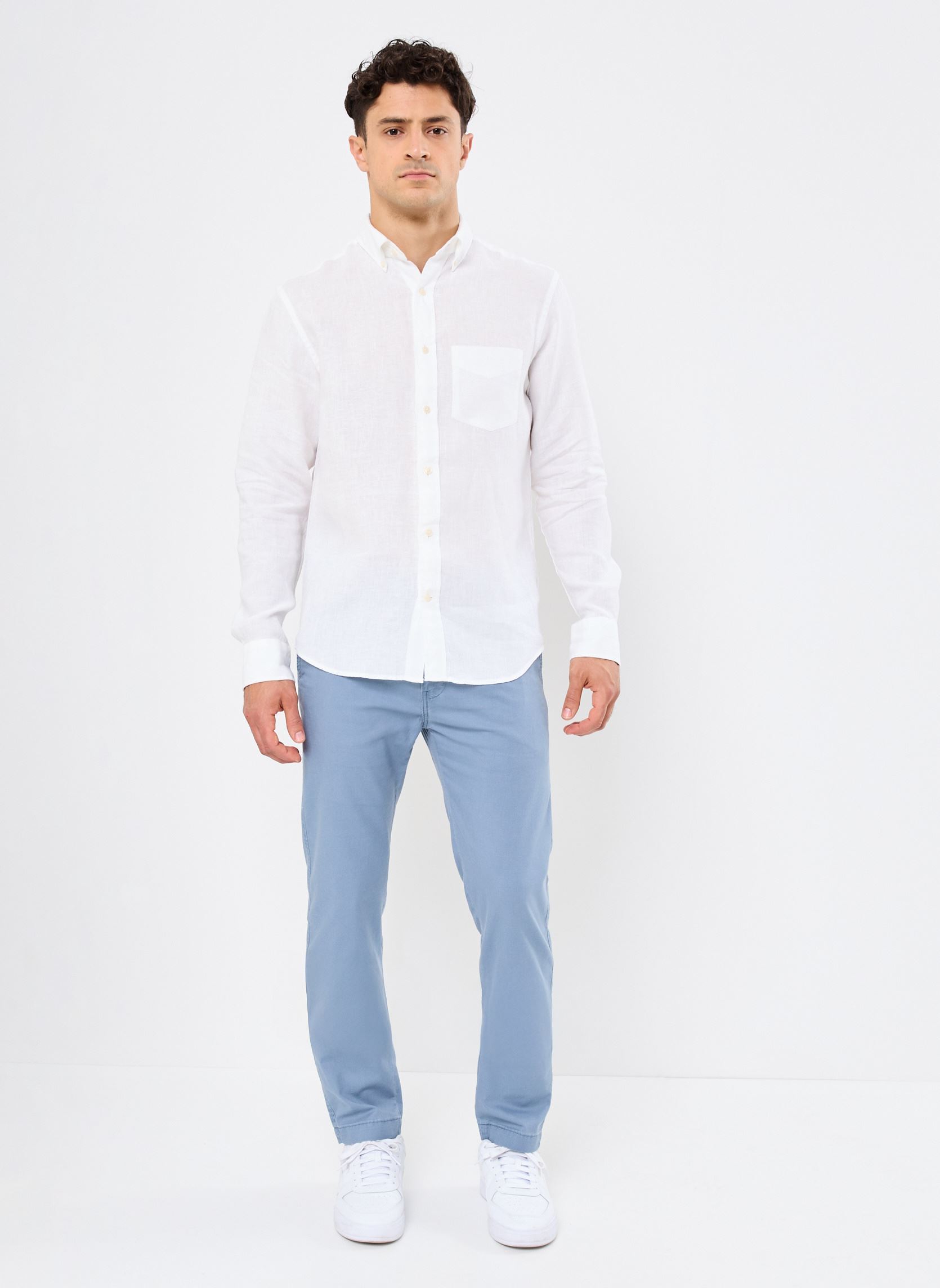 Pantalons chino XX CHINO STD II homme bleu Levi's Pantalons chino XX CHINO STD II homme bleu STEAM BLUE COTTON LINEN