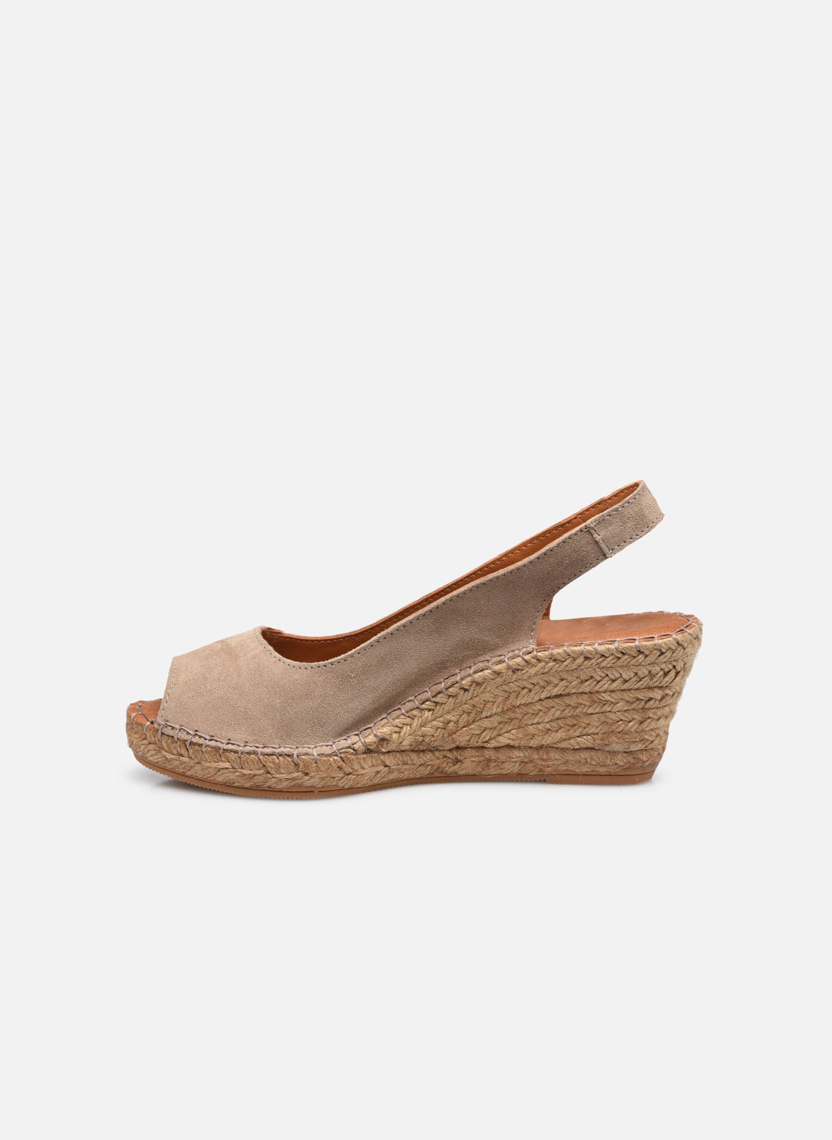 Keil- und Plateau-Espadrilles Caminia damen beige Georgia Rose Keil- und Plateau-Espadrilles Caminia damen beige Cuir velours Beige