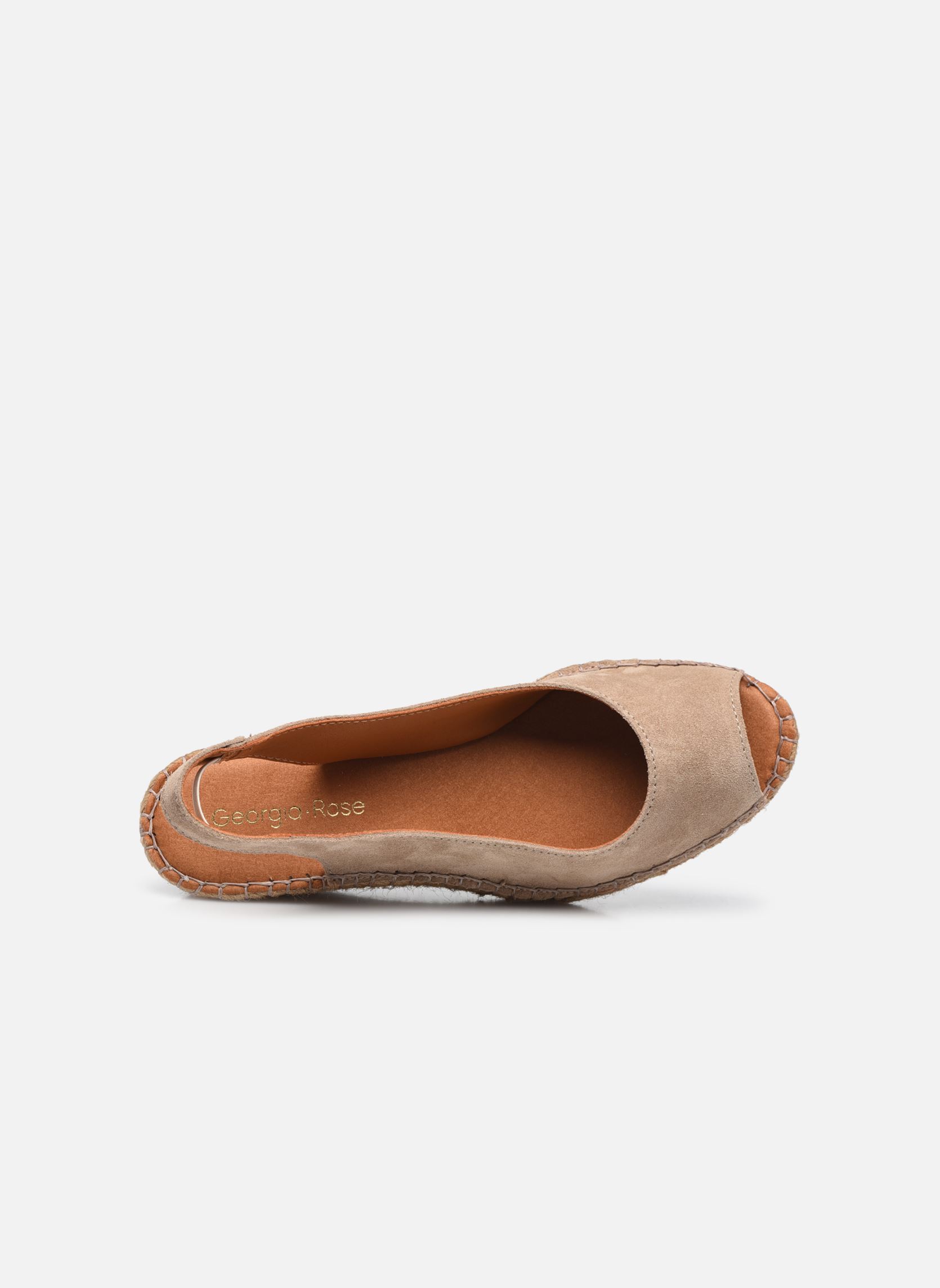 Keil- und Plateau-Espadrilles Caminia damen beige Georgia Rose Keil- und Plateau-Espadrilles Caminia damen beige Cuir velours Beige