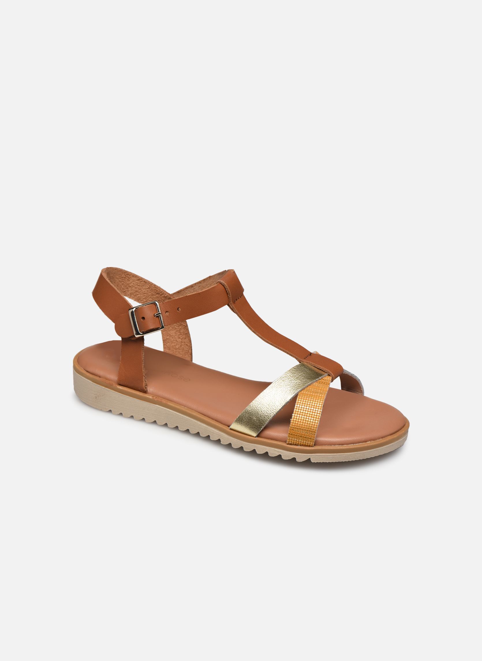 Sandalen Diandra - sandales damen braun Georgia Rose Soft Sandalen Diandra - sandales damen braun Cuir Lisse Cognac