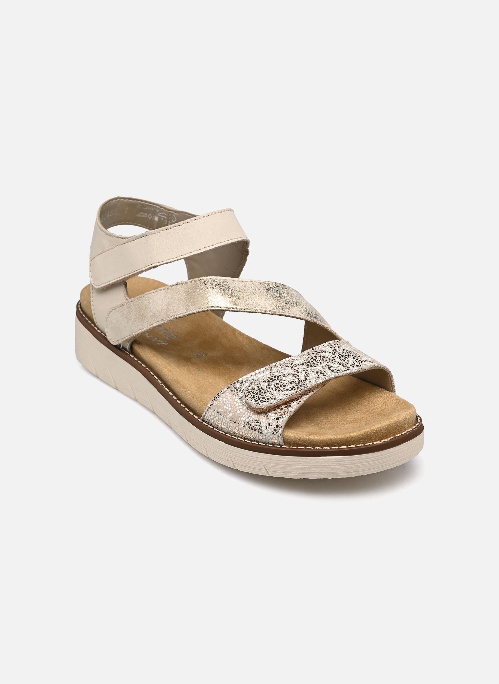 Sandalen Ovidiu dames beige Remonte Sandalen Ovidiu dames beige weiss-gold/muschel/porzellan