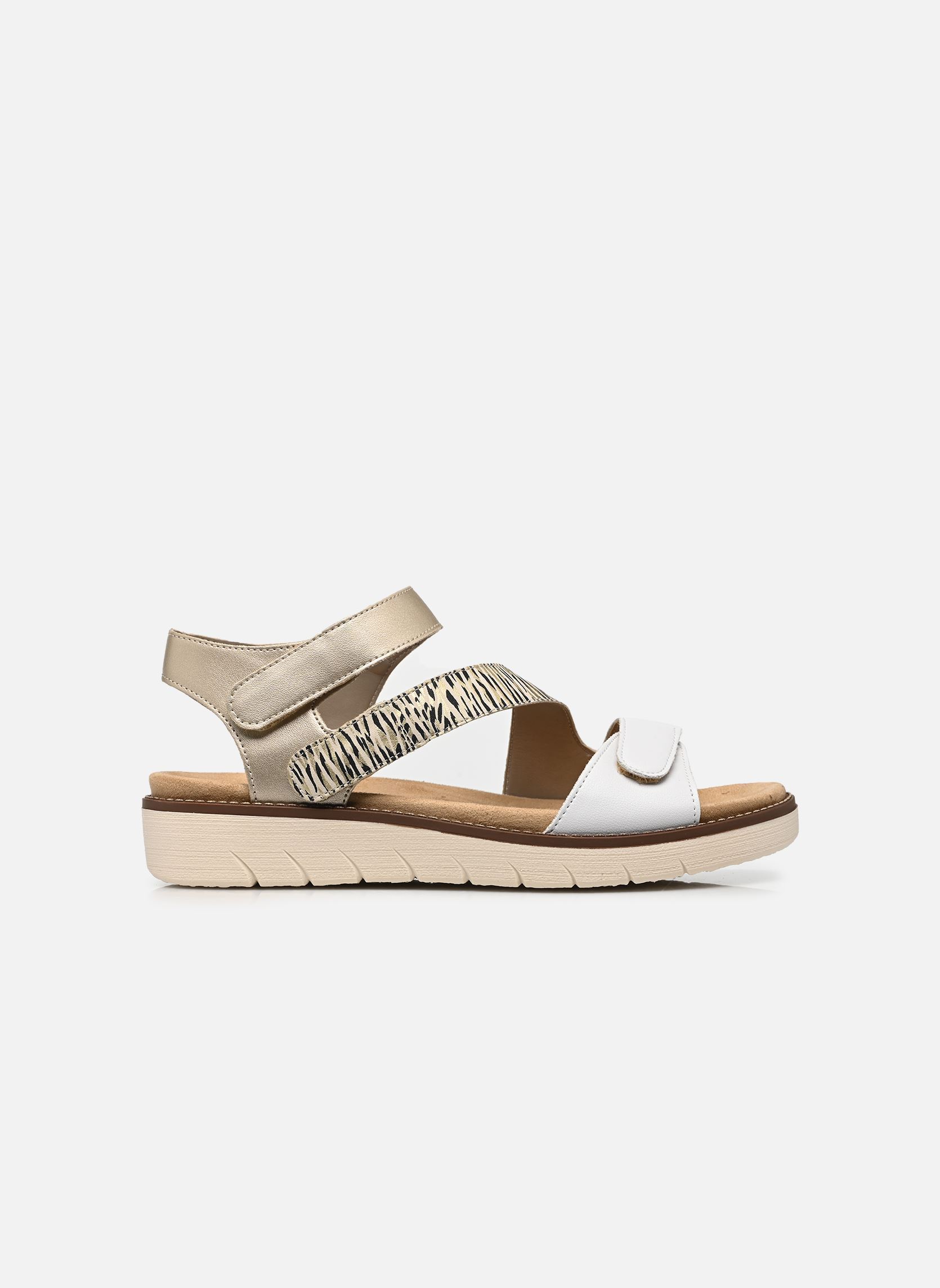 Sandalen Ovidiu dames wit Remonte Sandalen Ovidiu dames wit WHITE/BEIGE-GOLD/PALEGOLD