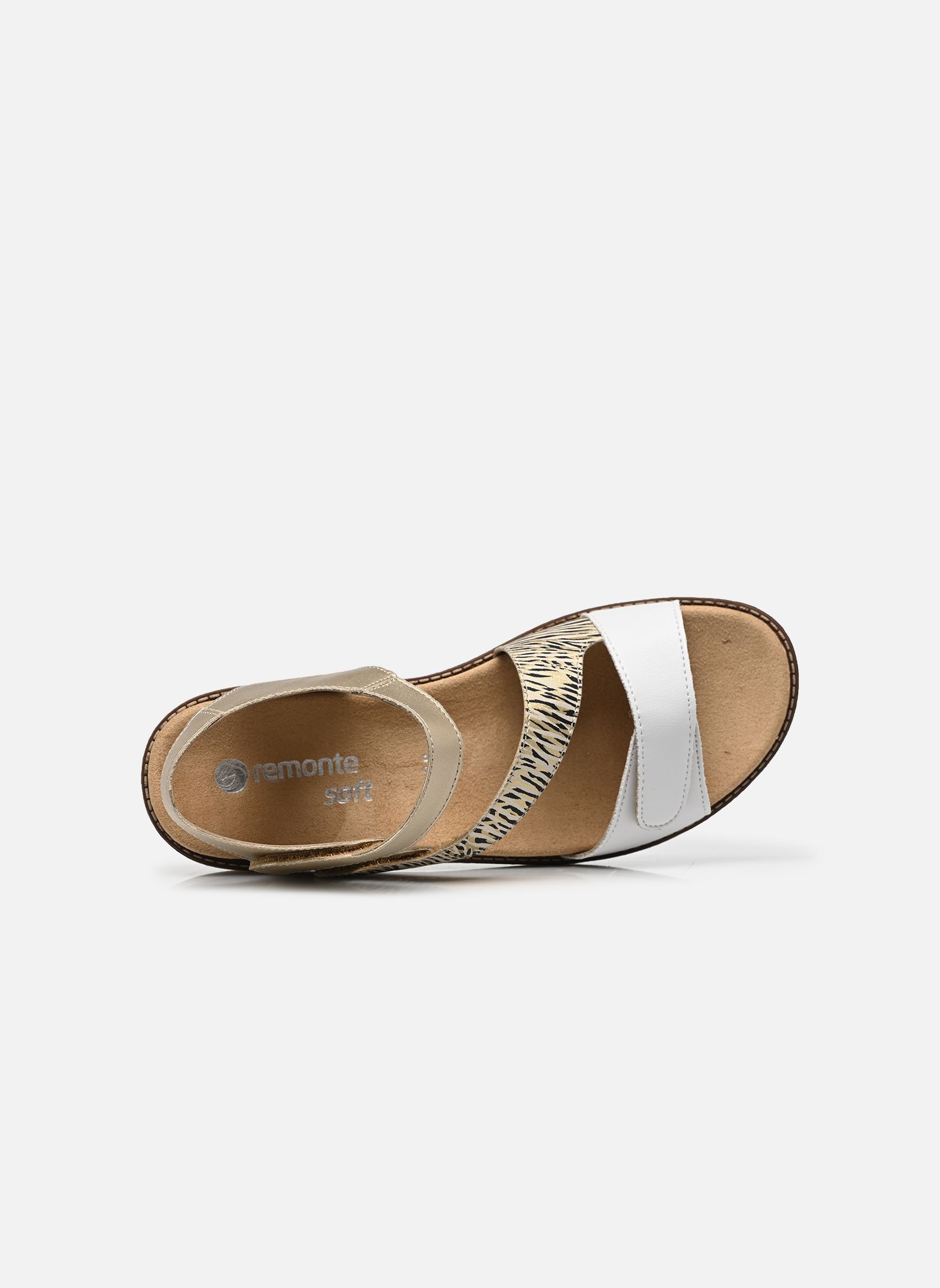 Sandalen Ovidiu dames wit Remonte Sandalen Ovidiu dames wit WHITE/BEIGE-GOLD/PALEGOLD