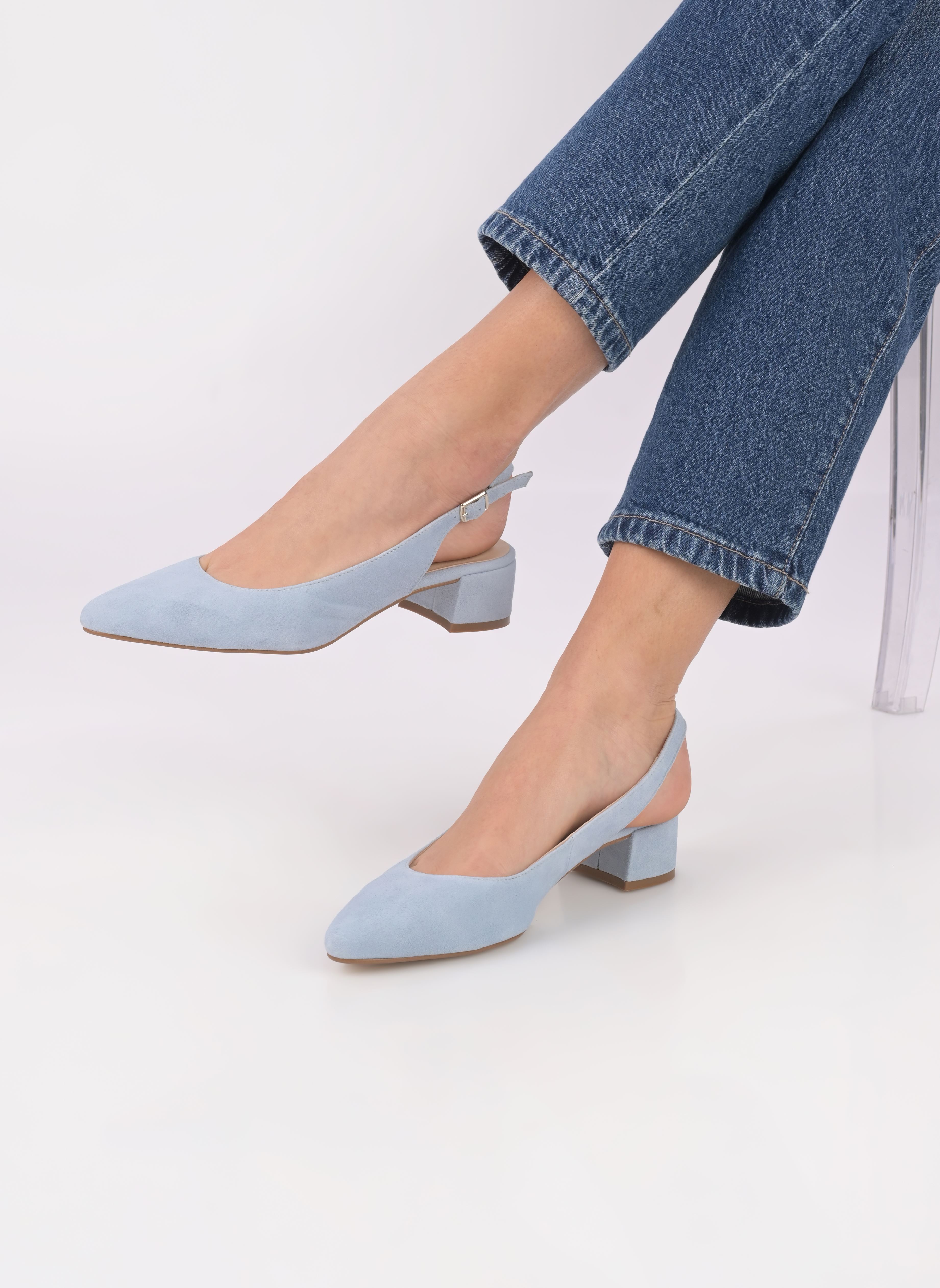 Slingback pumps Slingpa dames blauw Georgia Rose Slingback pumps Slingpa dames blauw BLEU