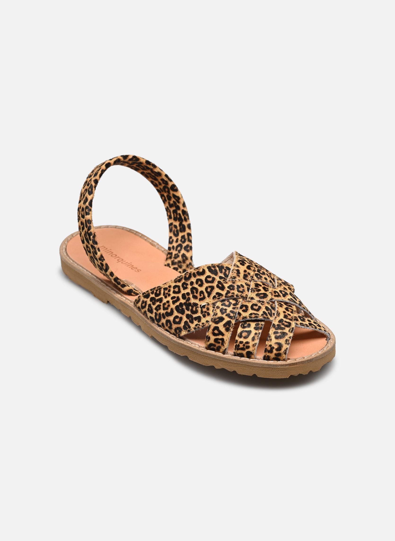 Sandalen Avarca Compostelle damen beige Minorquines Sandalen Avarca Compostelle damen beige LÉOPARD