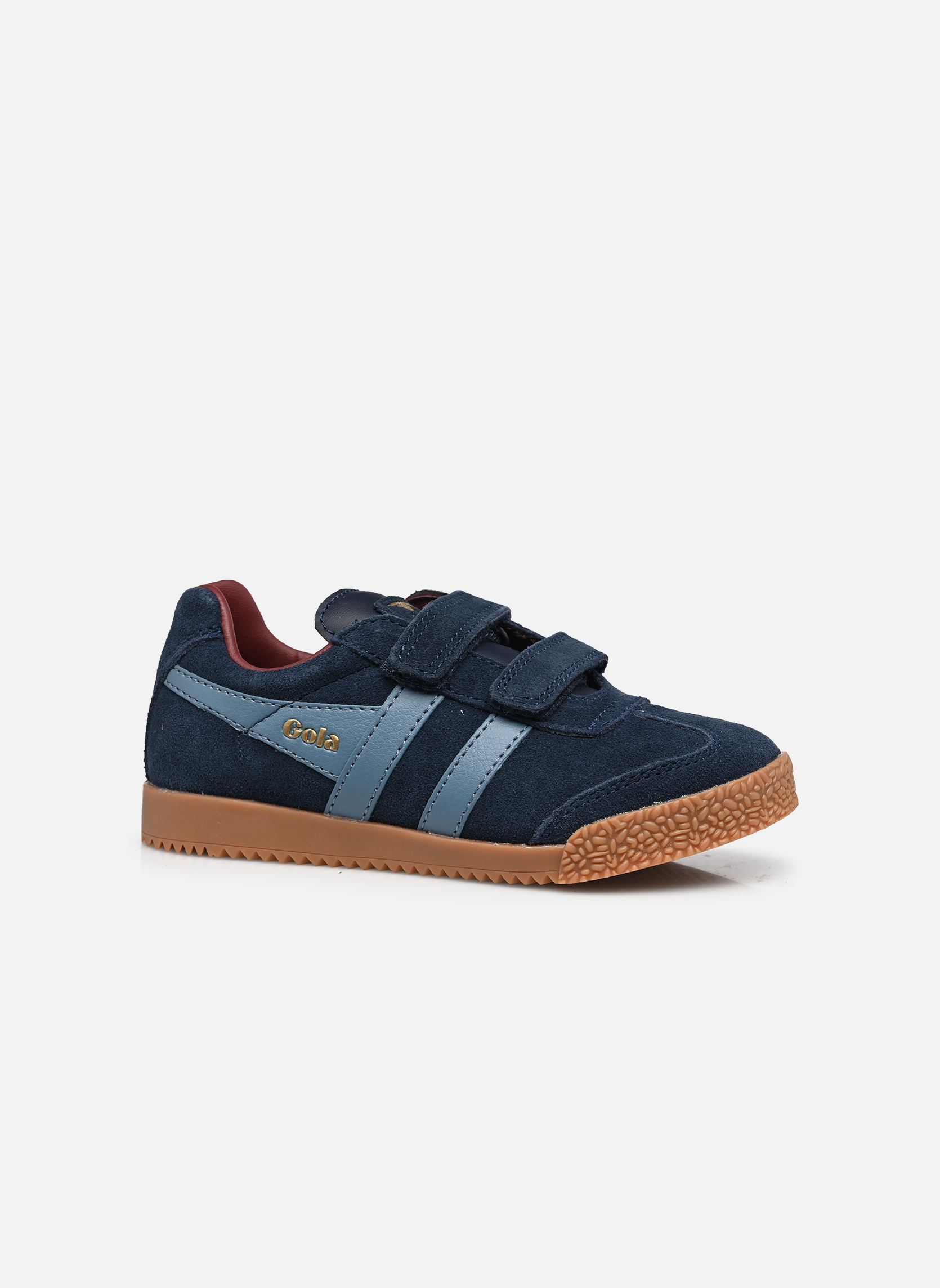 Baskets basses Harrier Strap garçon bleu Gola Baskets basses Harrier Strap garçon bleu NAVY/ATLANTIC/BURGUNDY