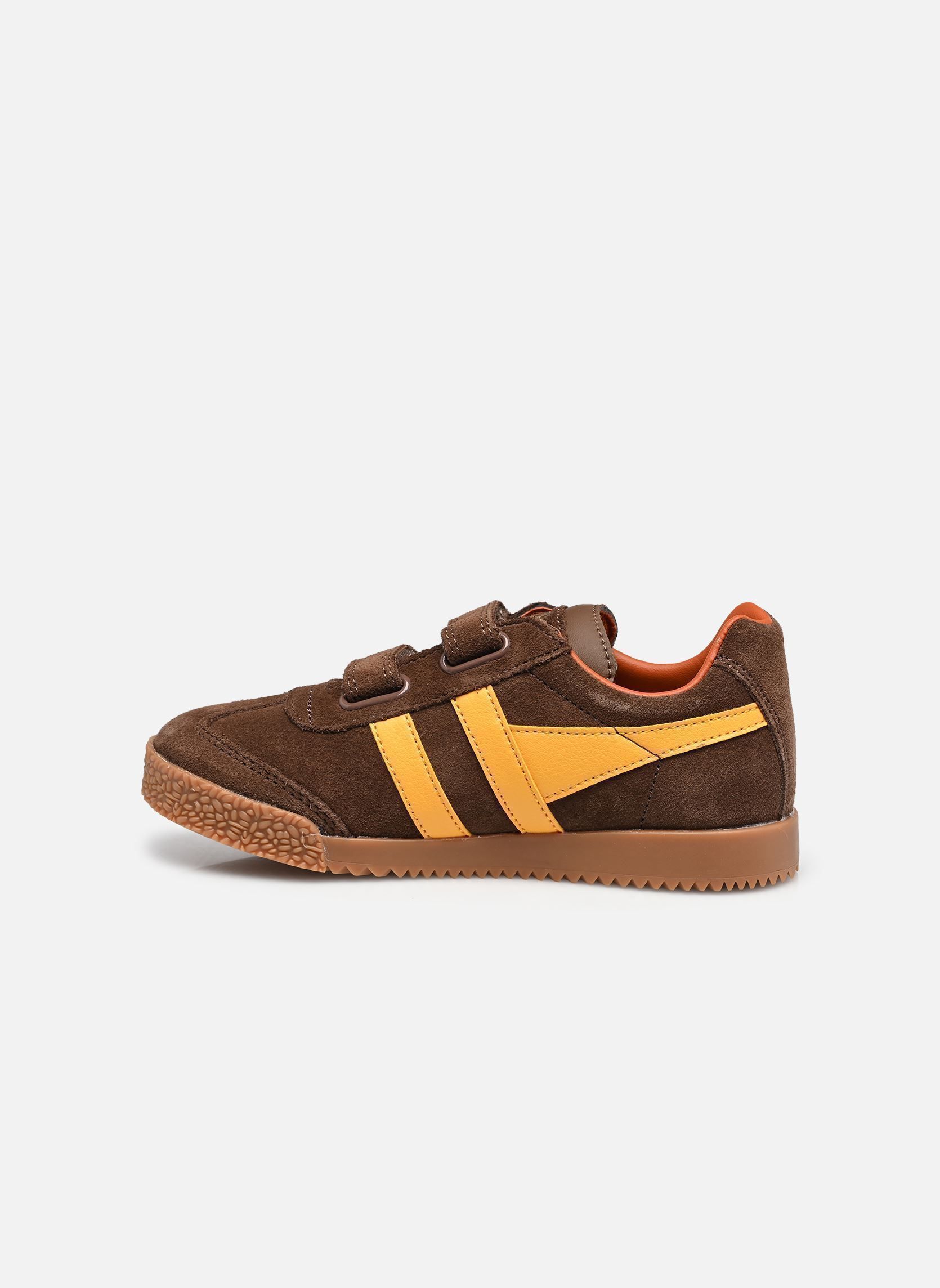 Baskets basses Harrier Strap garçon marron Gola Baskets basses Harrier Strap garçon marron DARK BROWN/SUN/MOODY ORANGE