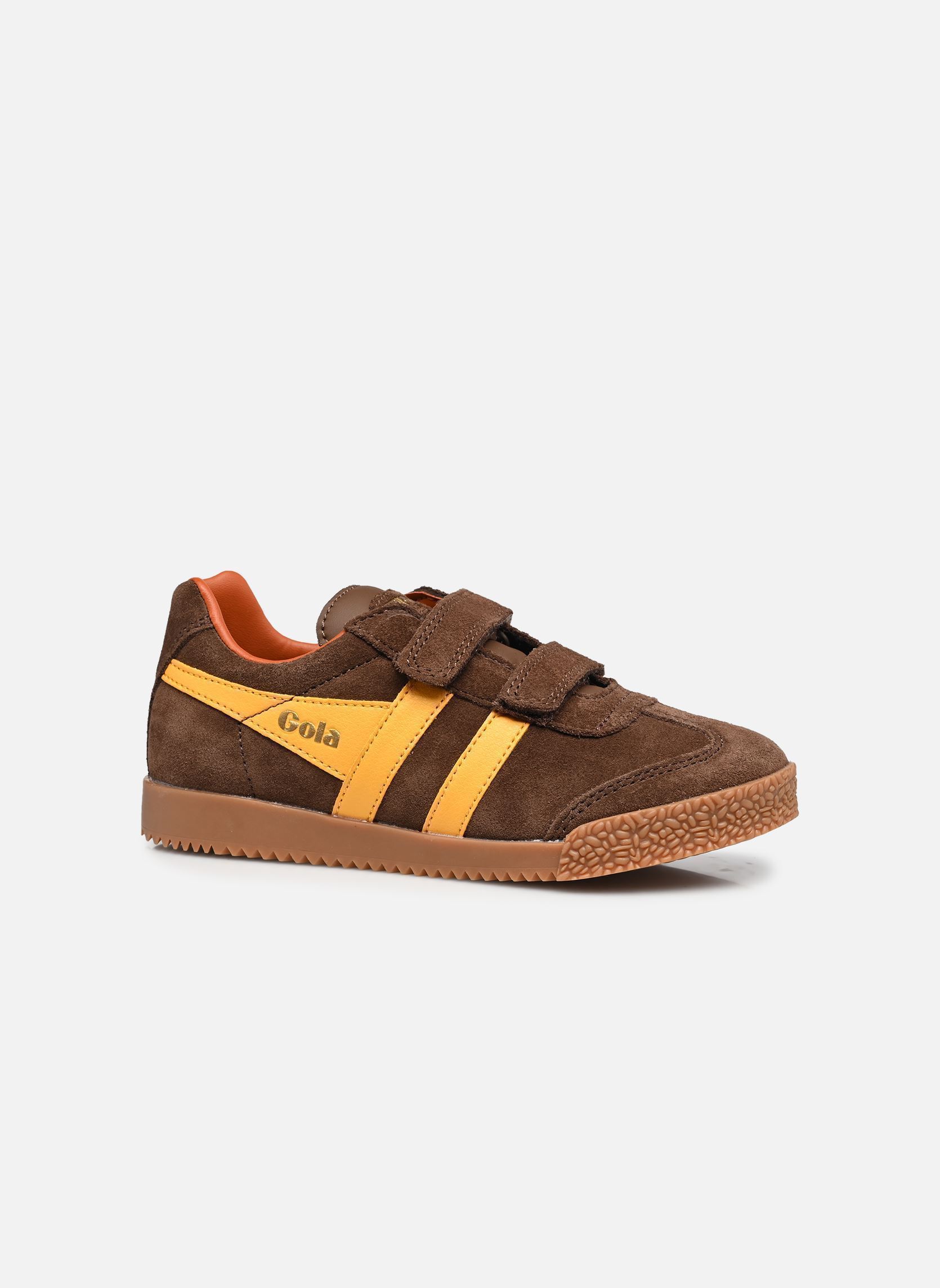 Baskets basses Harrier Strap garçon marron Gola Baskets basses Harrier Strap garçon marron DARK BROWN/SUN/MOODY ORANGE