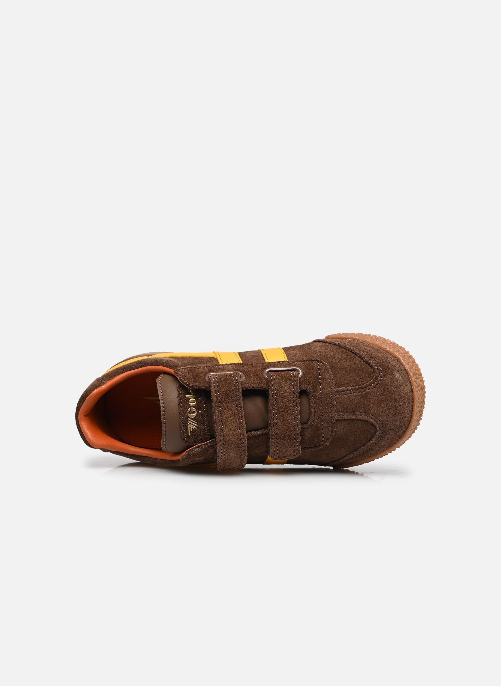 Baskets basses Harrier Strap garçon marron Gola Baskets basses Harrier Strap garçon marron DARK BROWN/SUN/MOODY ORANGE