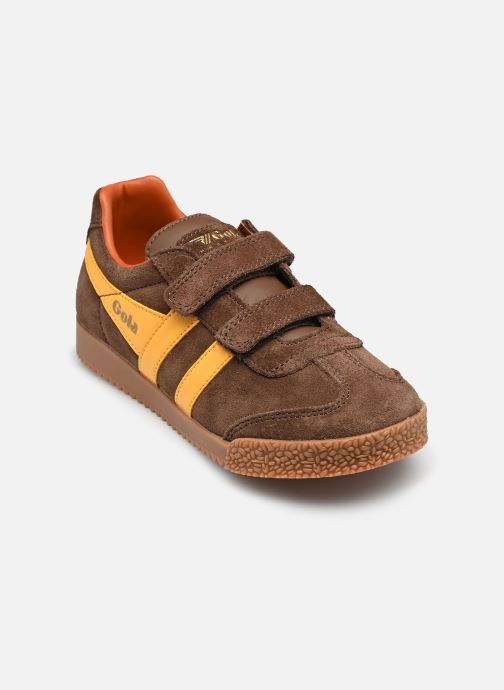 Gola Niedrige Sneaker Harrier Strap jungen braun