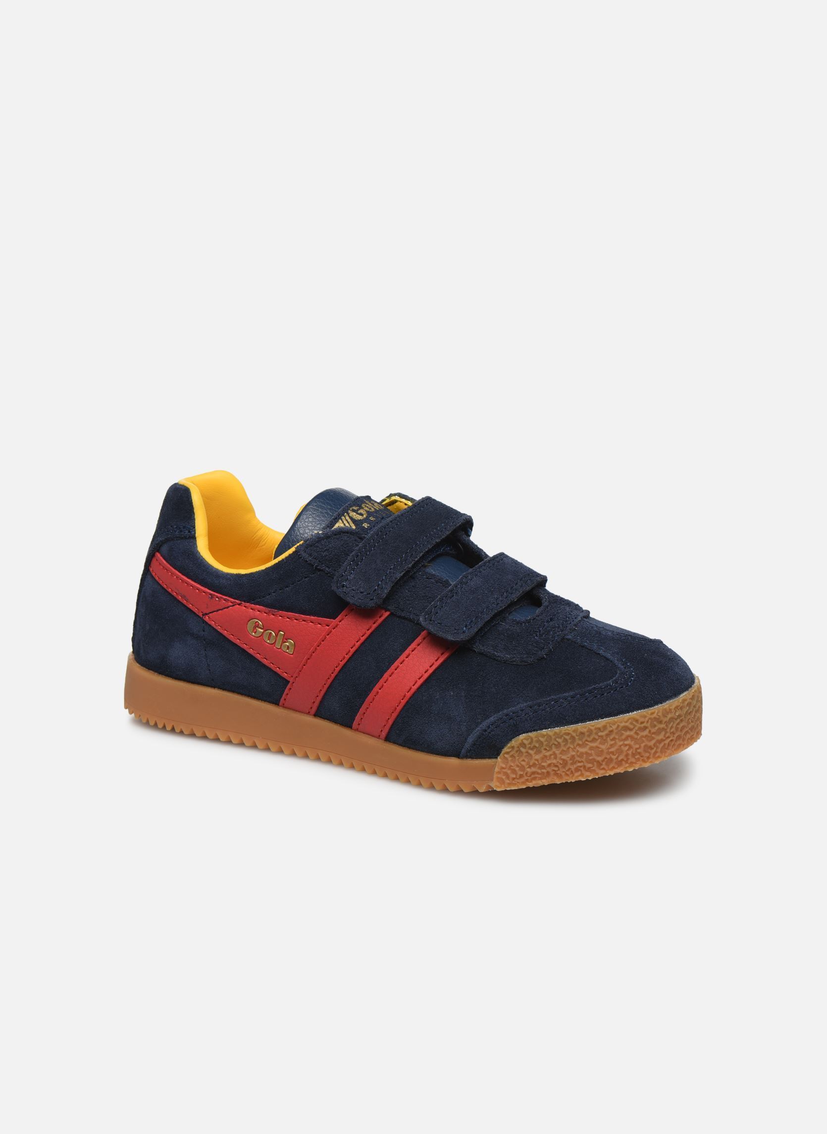 Niedrige Sneaker Harrier Strap blau Gola Niedrige Sneaker Harrier Strap blau NAVY-RED-SUN