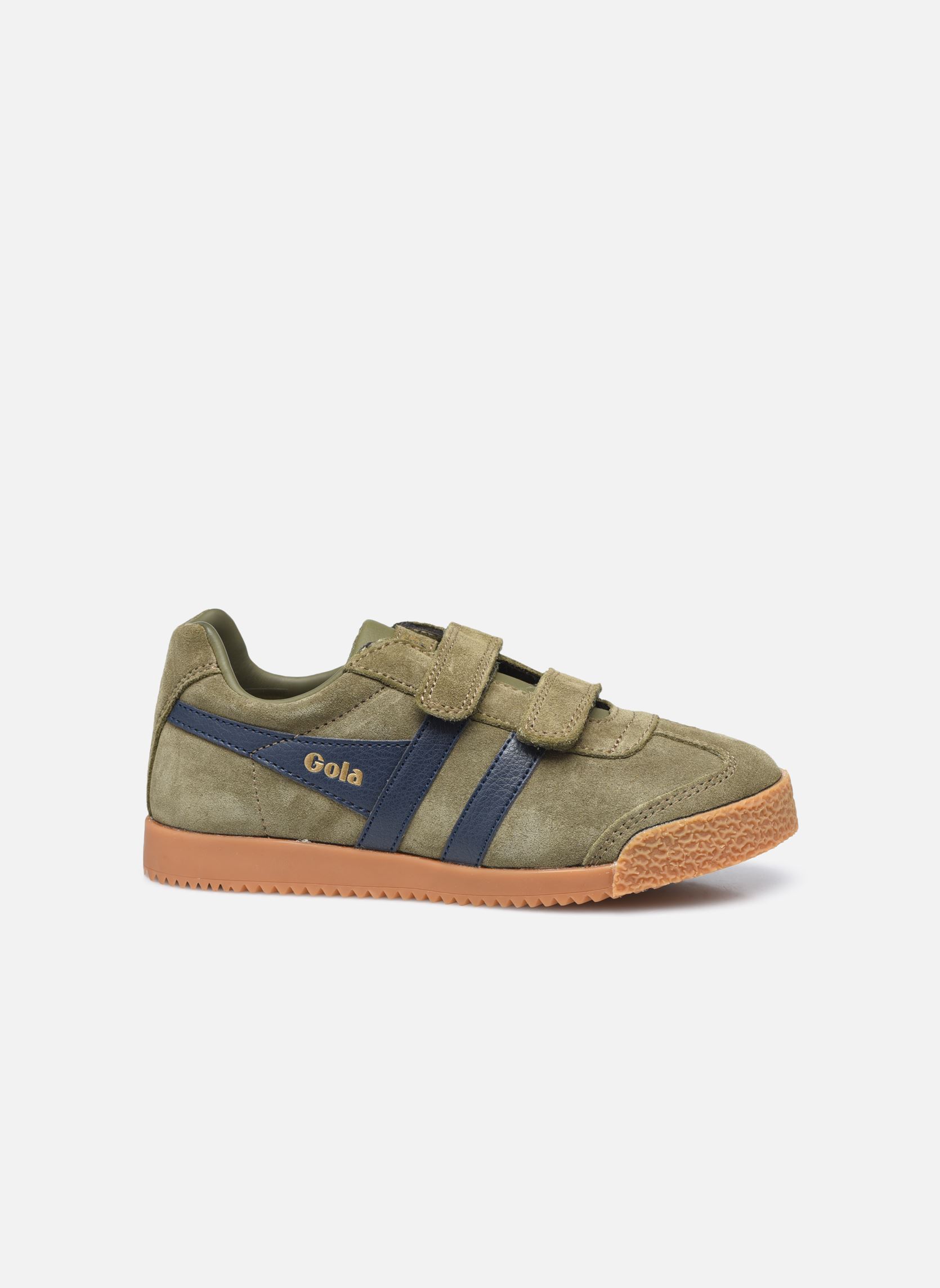 Baskets basses Harrier Strap garçon vert Gola Baskets basses Harrier Strap garçon vert KHAKI/NAVY