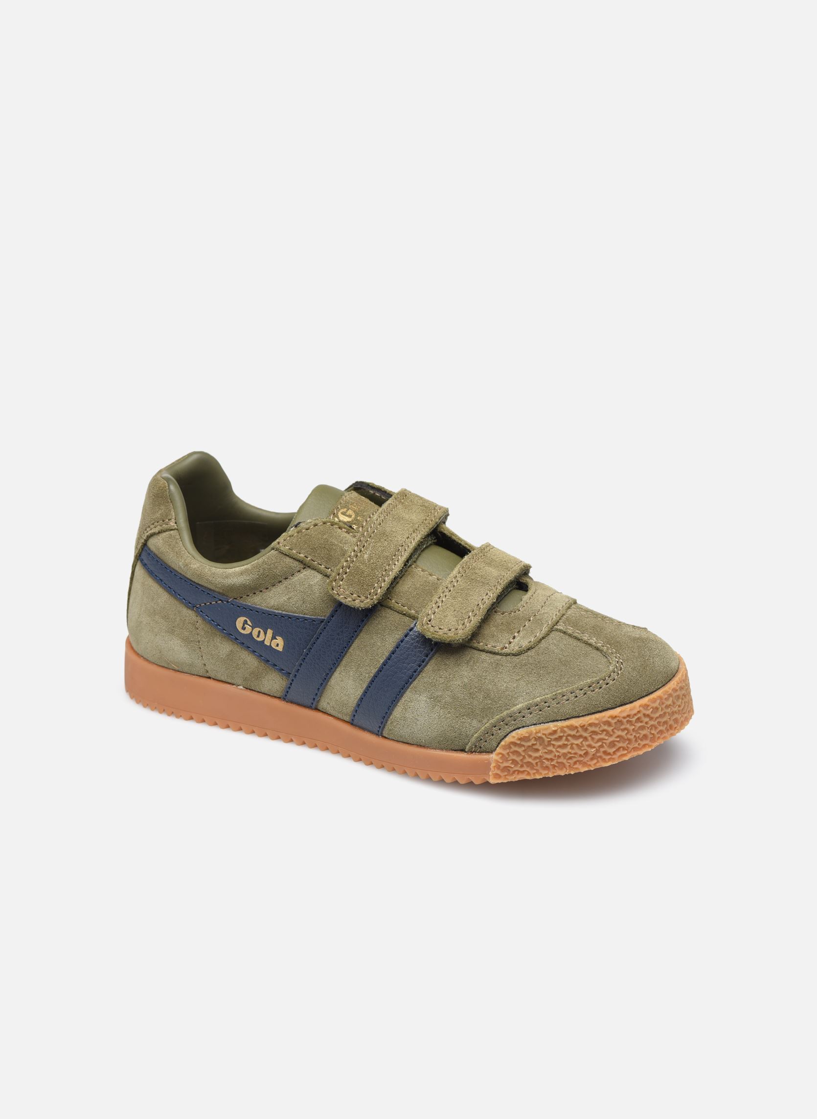 Baskets basses Harrier Strap garçon vert Gola Baskets basses Harrier Strap garçon vert KHAKI/NAVY