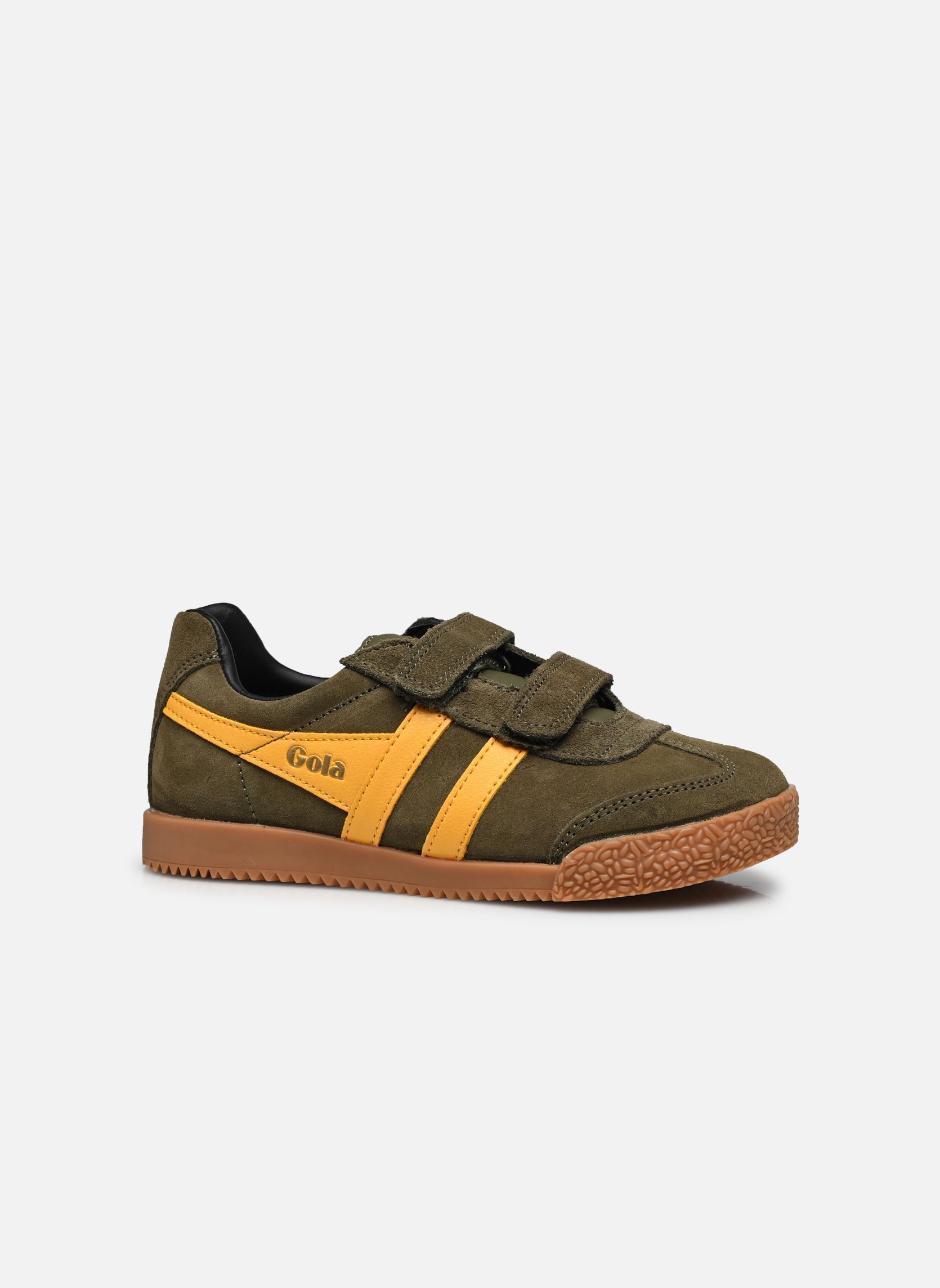 Baskets basses Harrier Strap vert Gola Baskets basses Harrier Strap vert KHAKI/SUN/BLACK