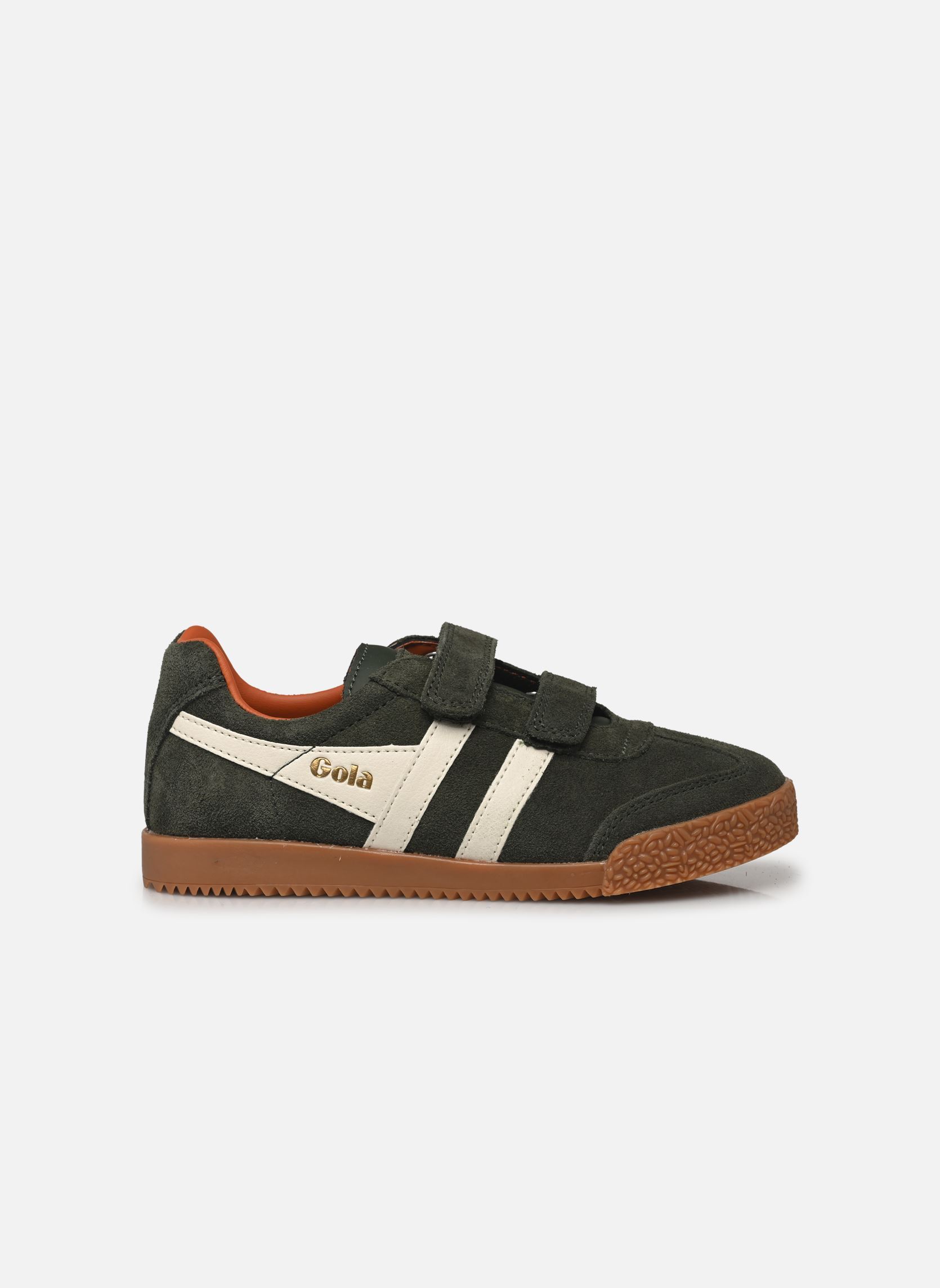 Baskets basses Harrier Strap vert Gola Baskets basses Harrier Strap vert DARK KHAKI/OFF WHITE/MOODY ORA