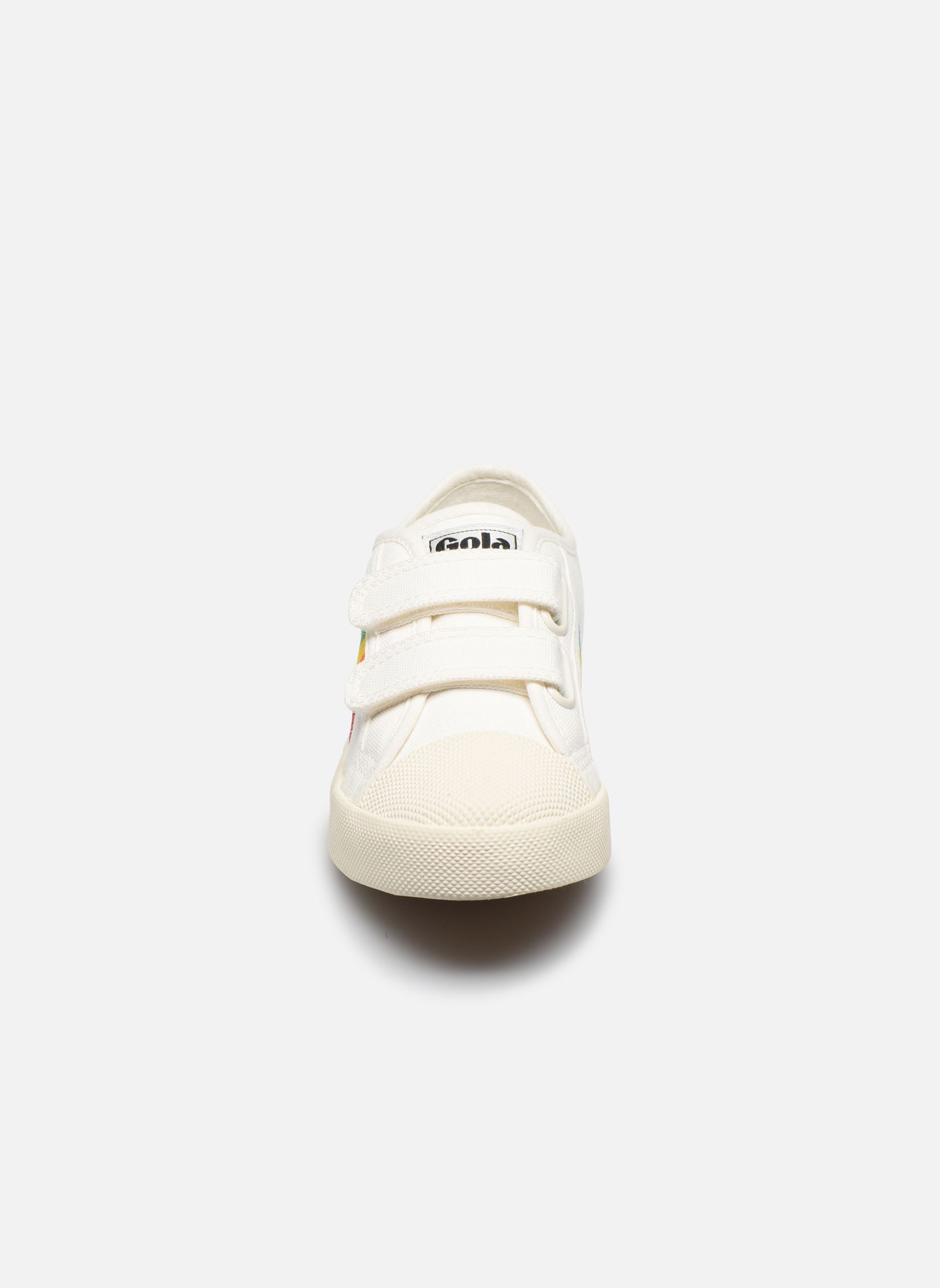 Niedrige Sneaker Coaster Rainbow Velcro K weiß Gola Niedrige Sneaker Coaster Rainbow Velcro K weiß Off White Multicolor