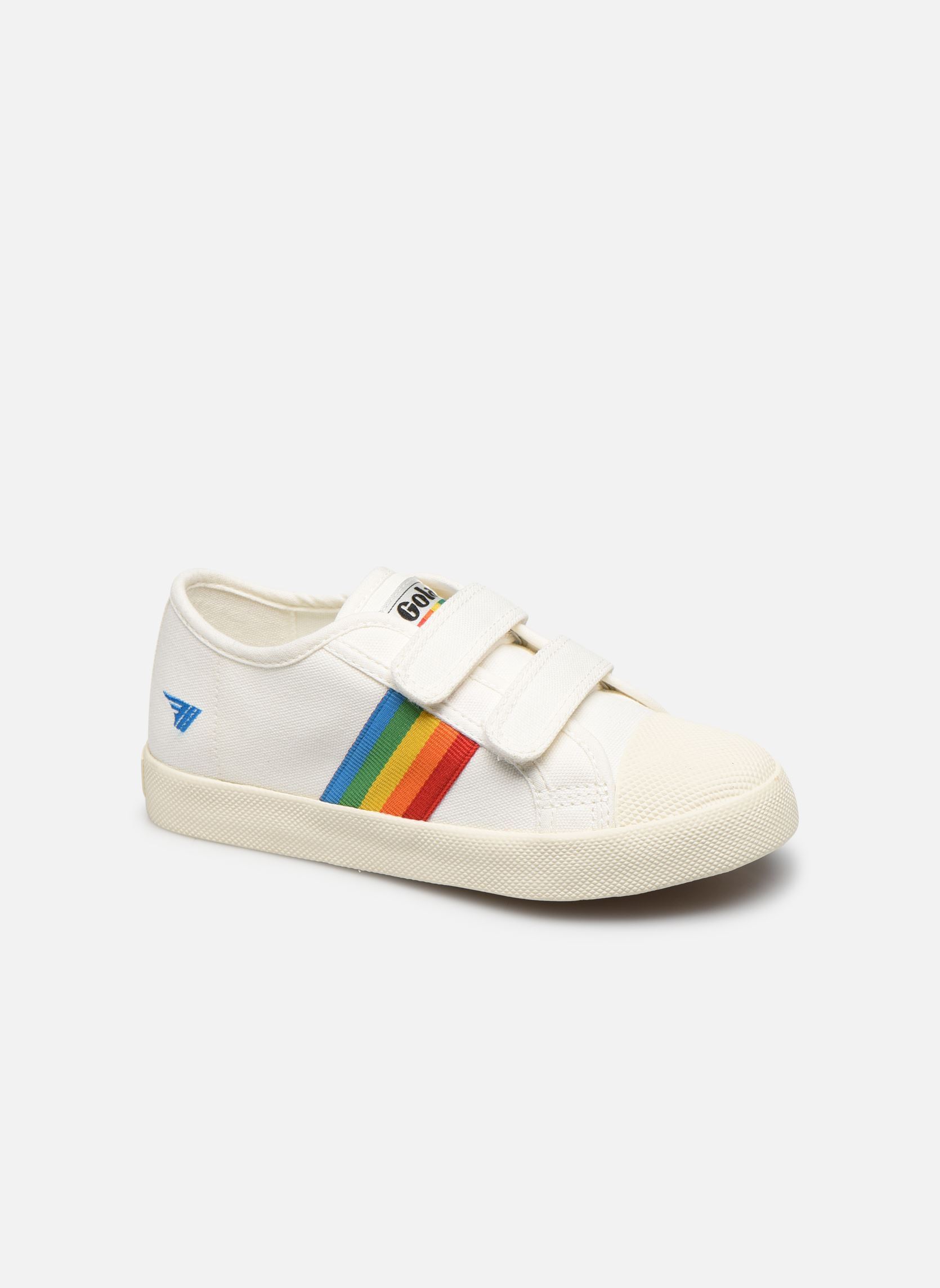 Niedrige Sneaker Coaster Rainbow Velcro K weiß Gola Niedrige Sneaker Coaster Rainbow Velcro K weiß Off White Multicolor