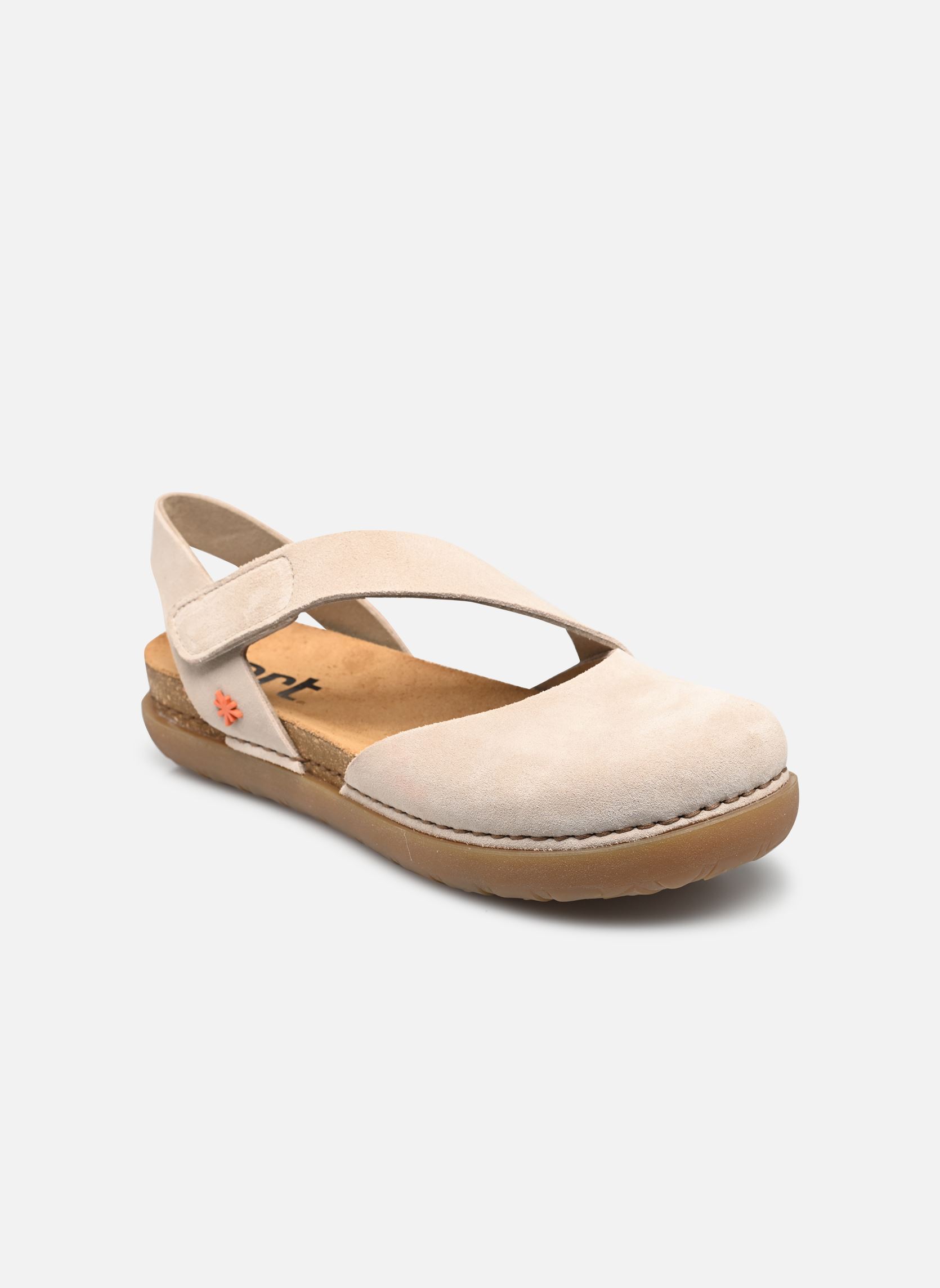 Sandalen met sleehak en plateau Rhodes 1712 dames wit Art Sandalen met sleehak en plateau Rhodes 1712 dames wit Cream 2