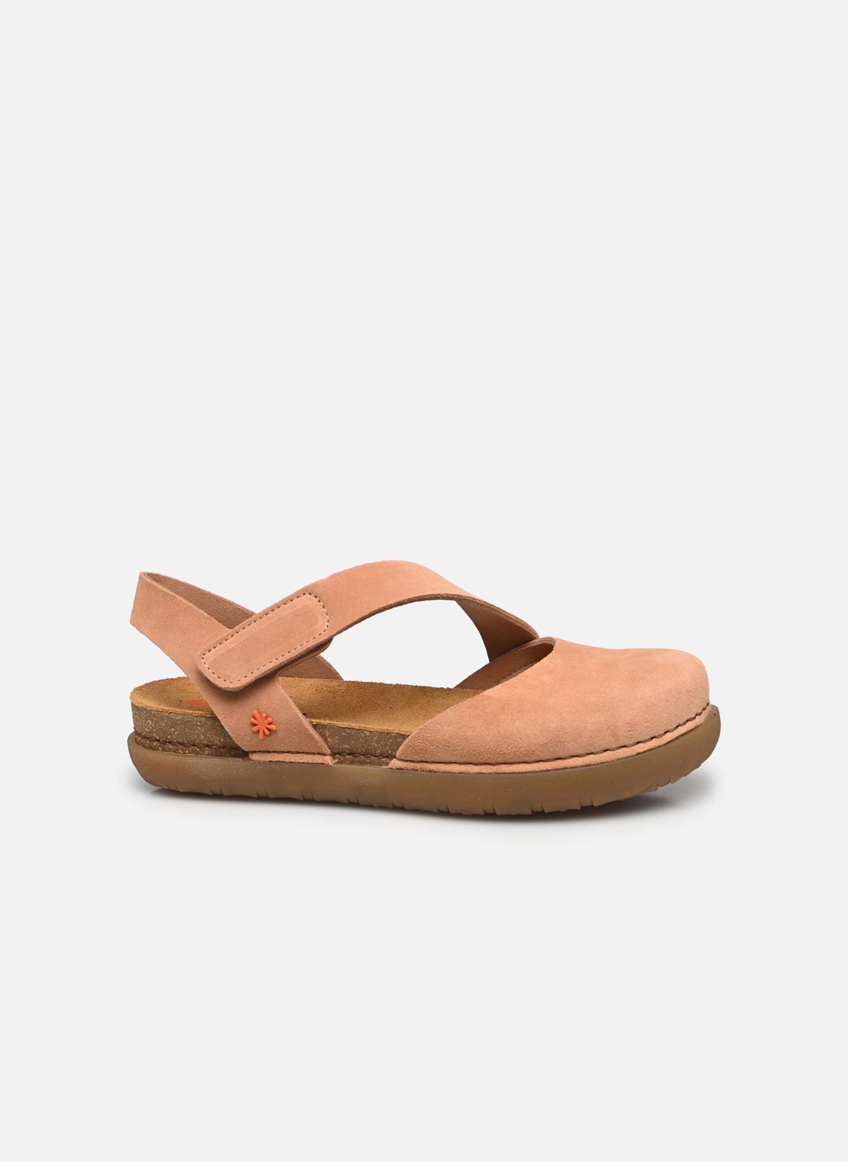 Sandalen met sleehak en plateau Rhodes 1712 dames beige Art Sandalen met sleehak en plateau Rhodes 1712 dames beige Peach