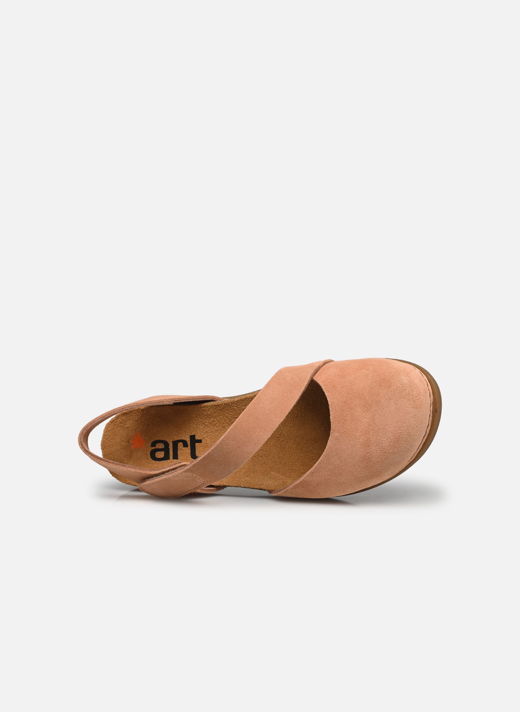 Sandalen met sleehak en plateau Rhodes 1712 dames beige Art Sandalen met sleehak en plateau Rhodes 1712 dames beige Peach
